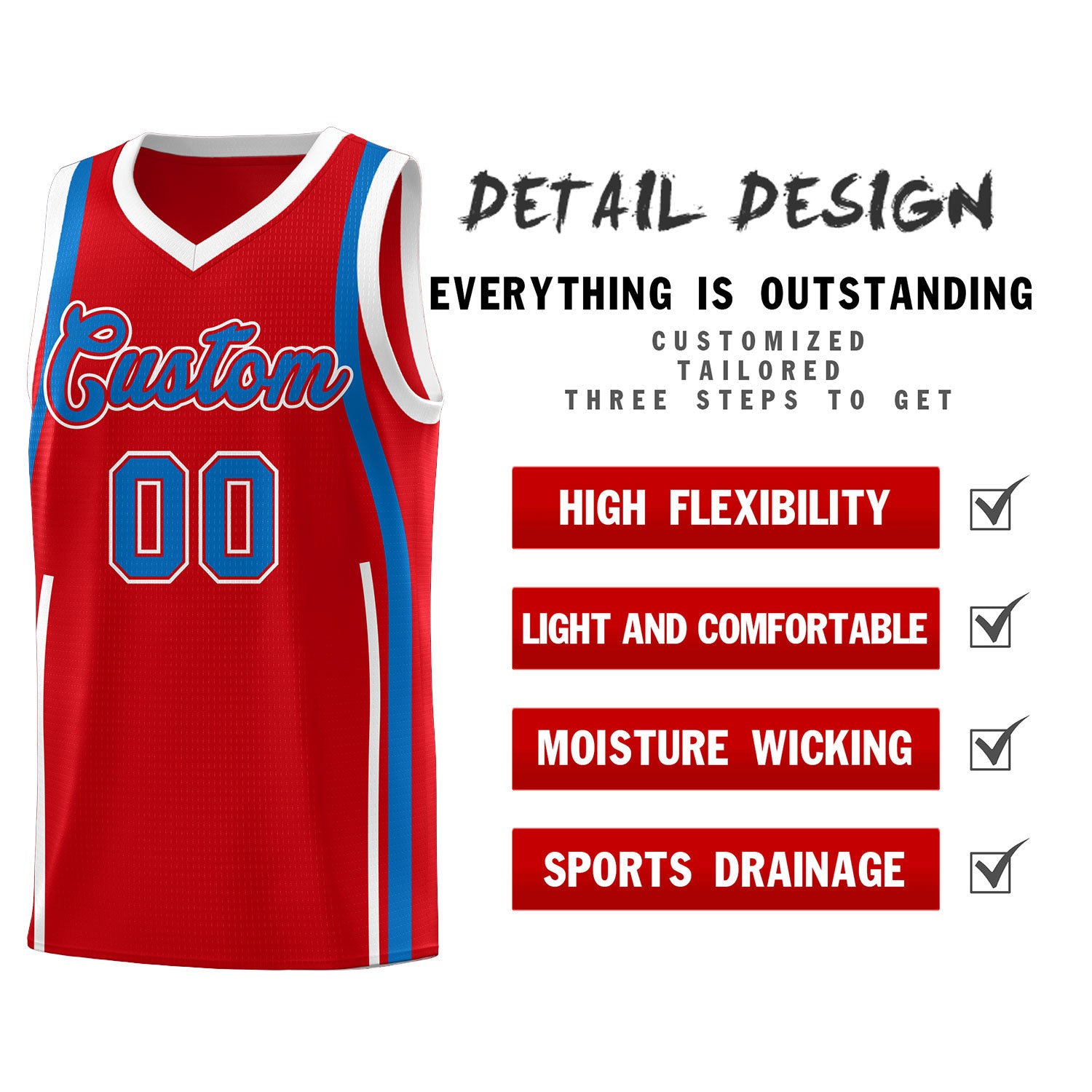 Benutzerdefinierte Basketball-Kits mit Bandmuster