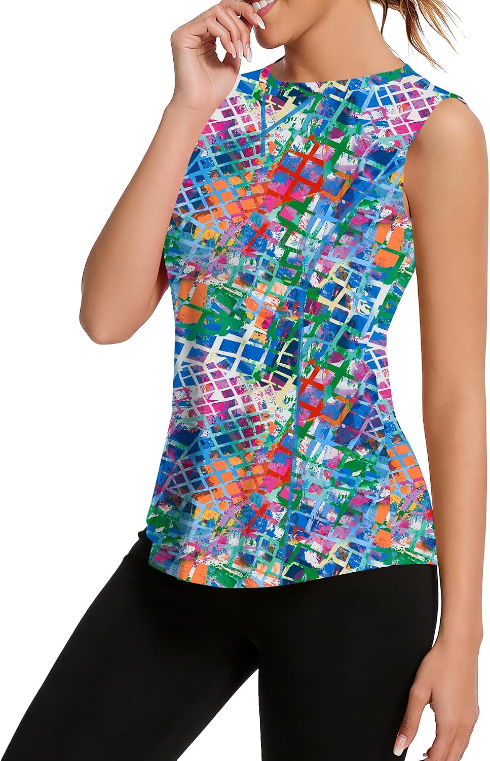 Women's UPF 50+ Workout Tank Quick Dry Sleeveless Running