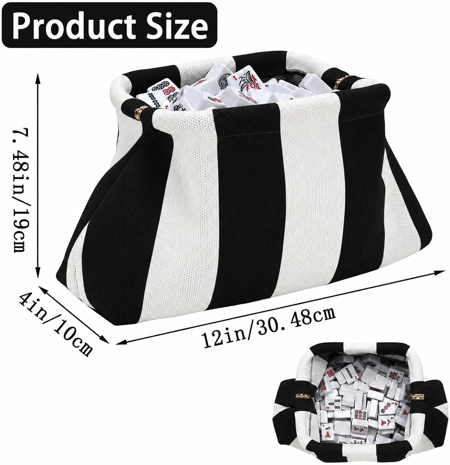 Women's Knit Clutch Purse Striped Dumpling Evening Pouch Women's Knit Clutch Purse Striped Dumpling Evening Pouch