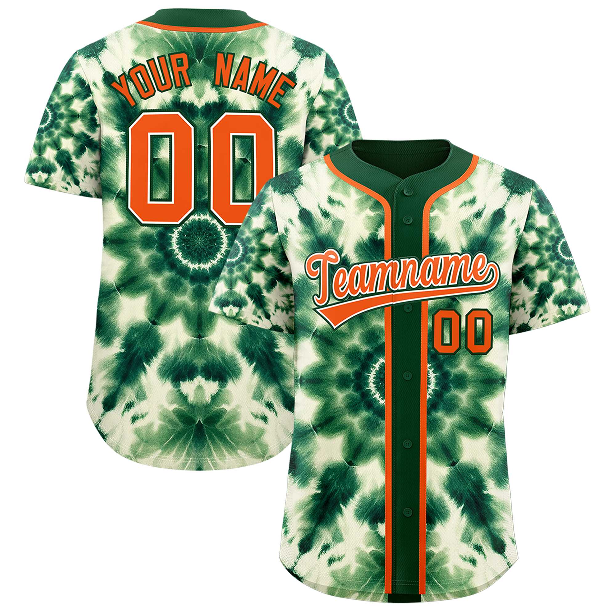 Authentisches Baseball-Trikot mit individuellem Tie-Dye-Graffiti-Muster Authentisches Baseball-Trikot mit individuellem Tie-Dye-Graffiti-Muster