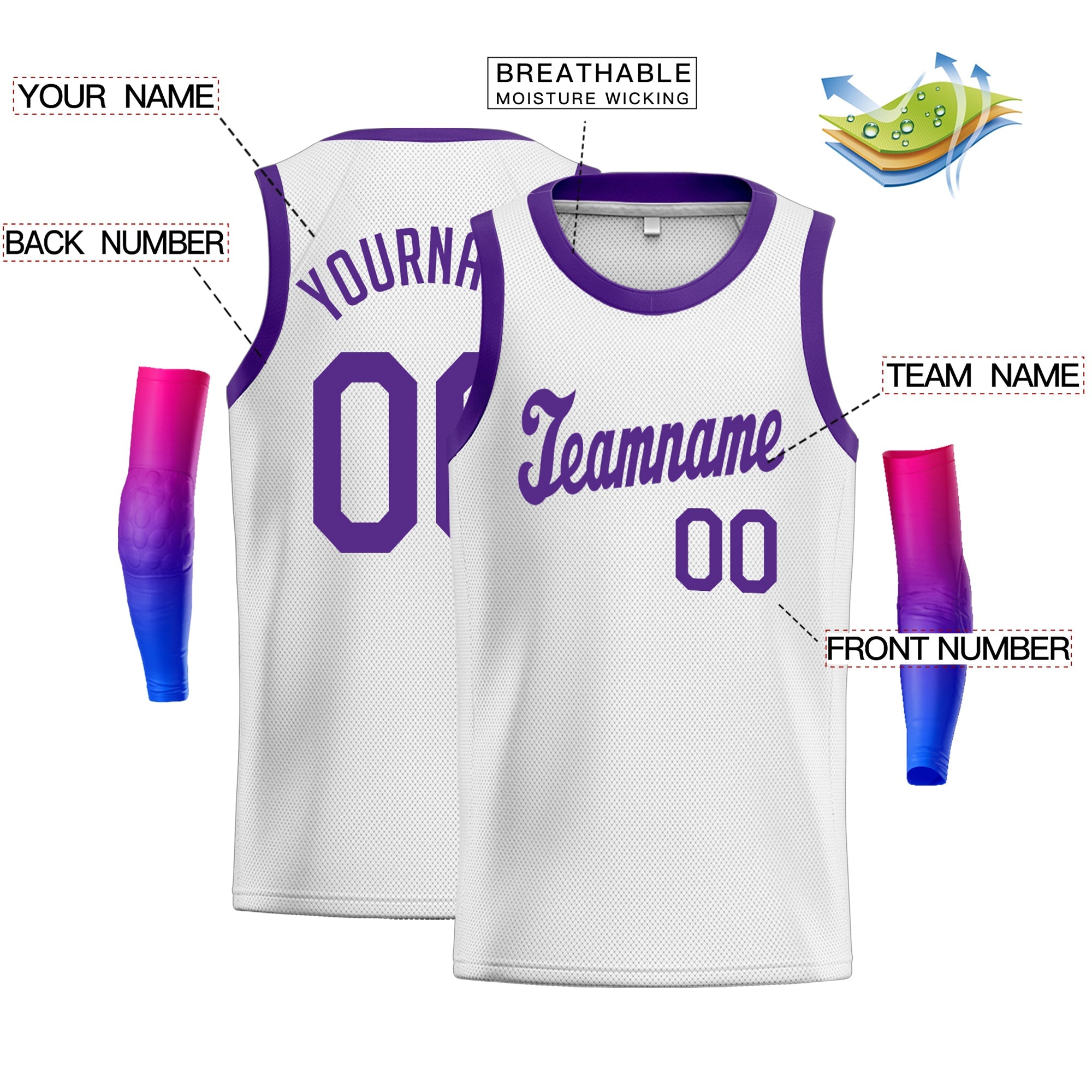 Custom Classic Tops Athletic Casual Basketball-Trikot