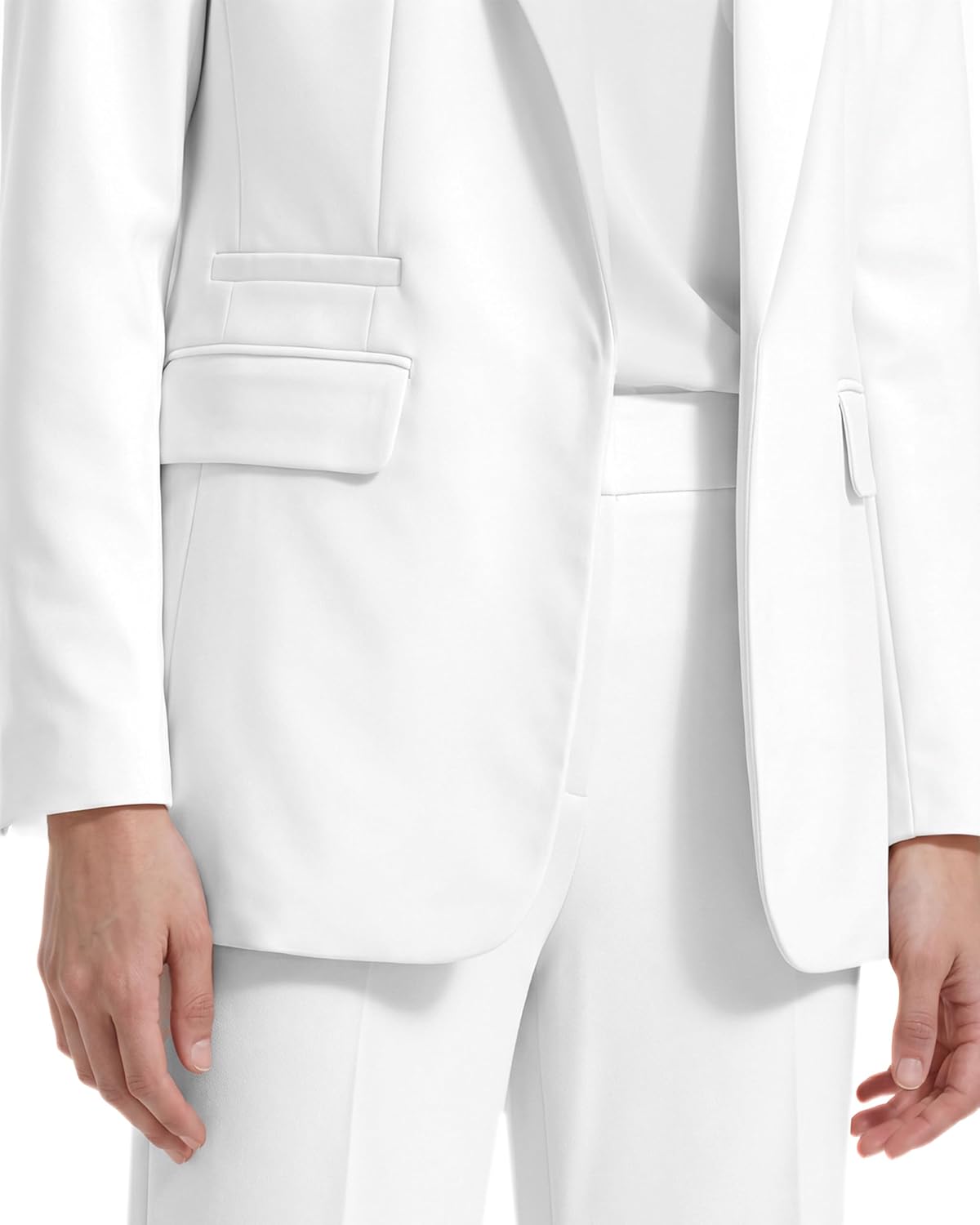 Women's Gold Button Double Breasted Blazer Light Blue