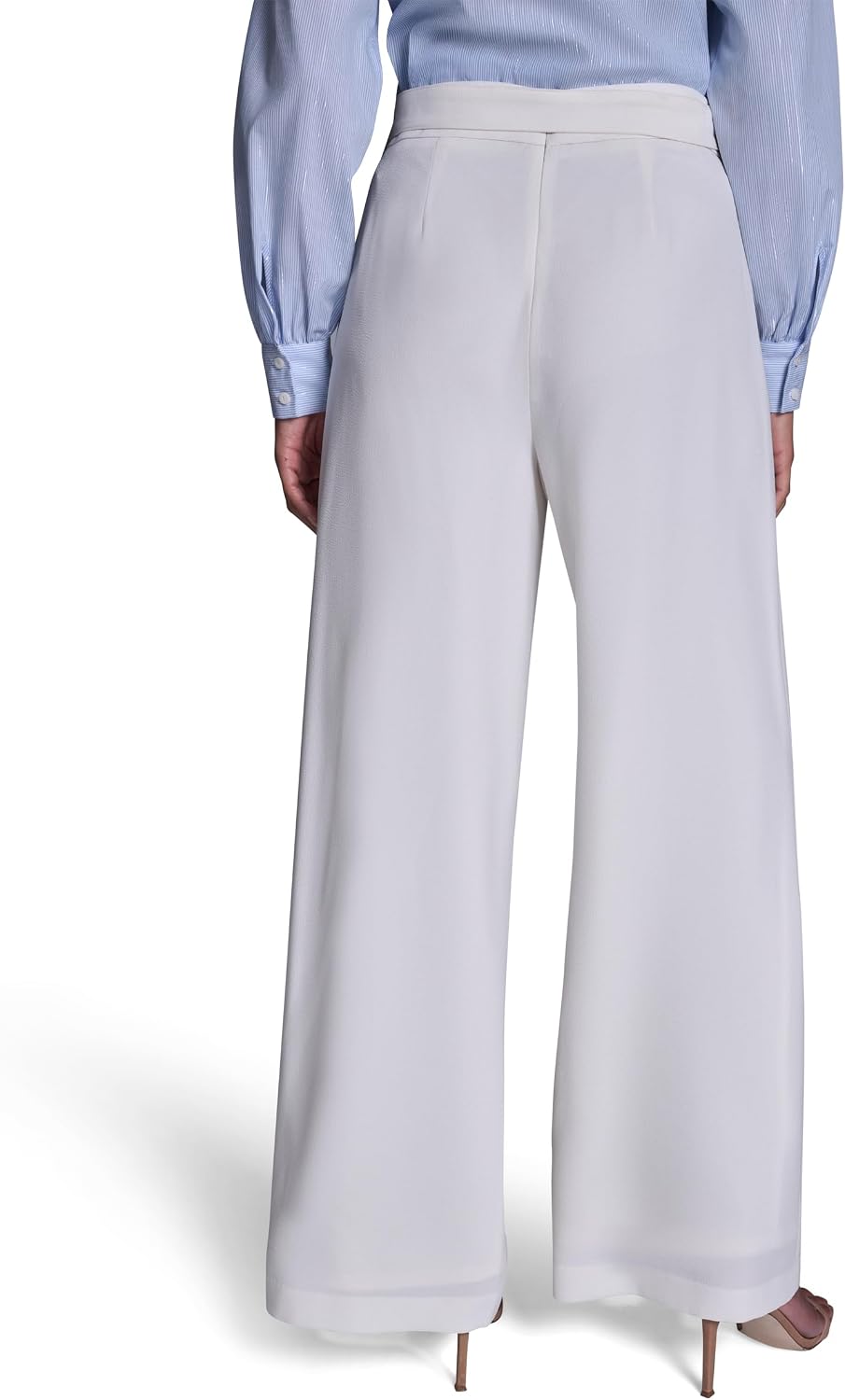 Womens Straight Leg Pant with D Ring and Tie Belt