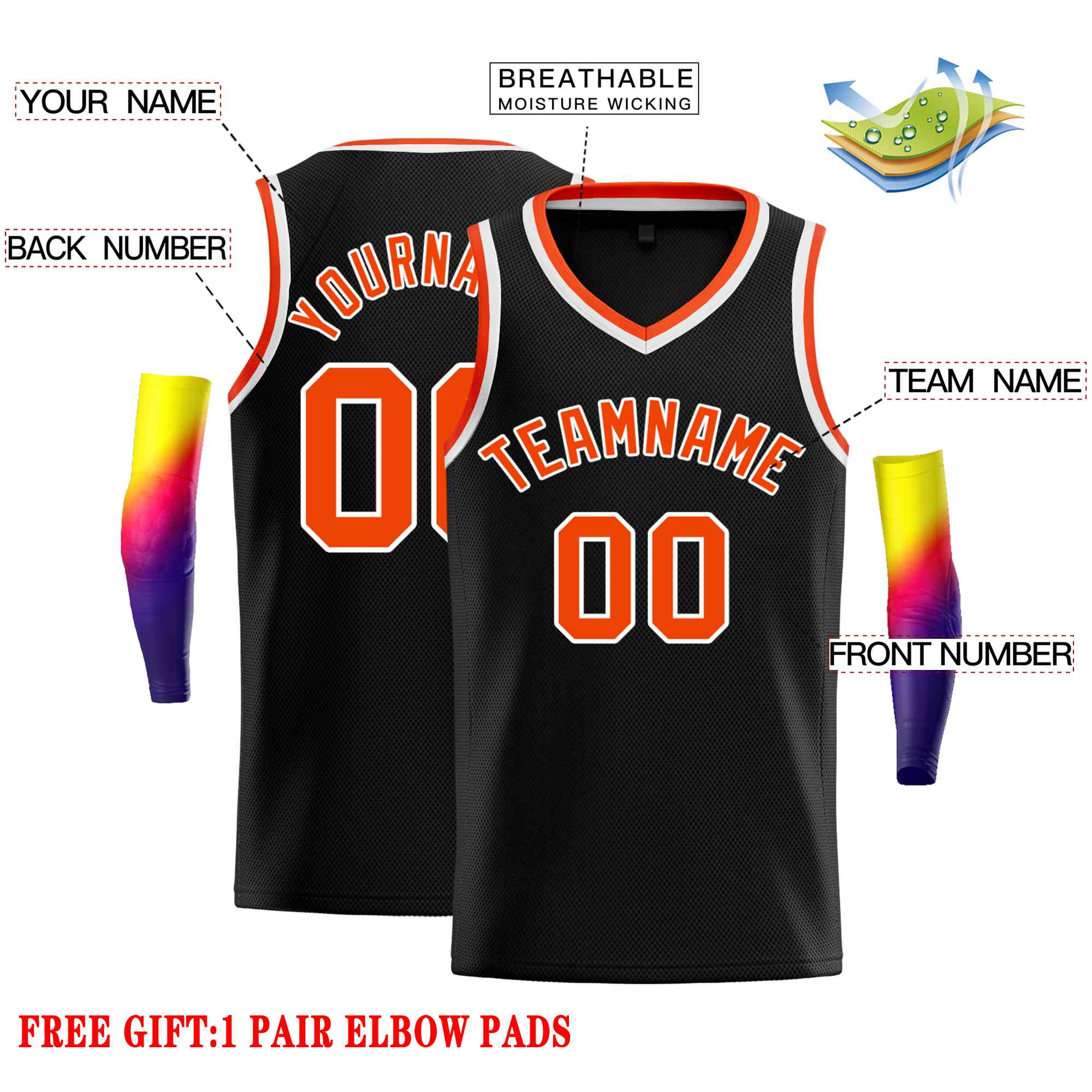 Custom Classic Tops Herren-Freizeit-Basketballtrikot