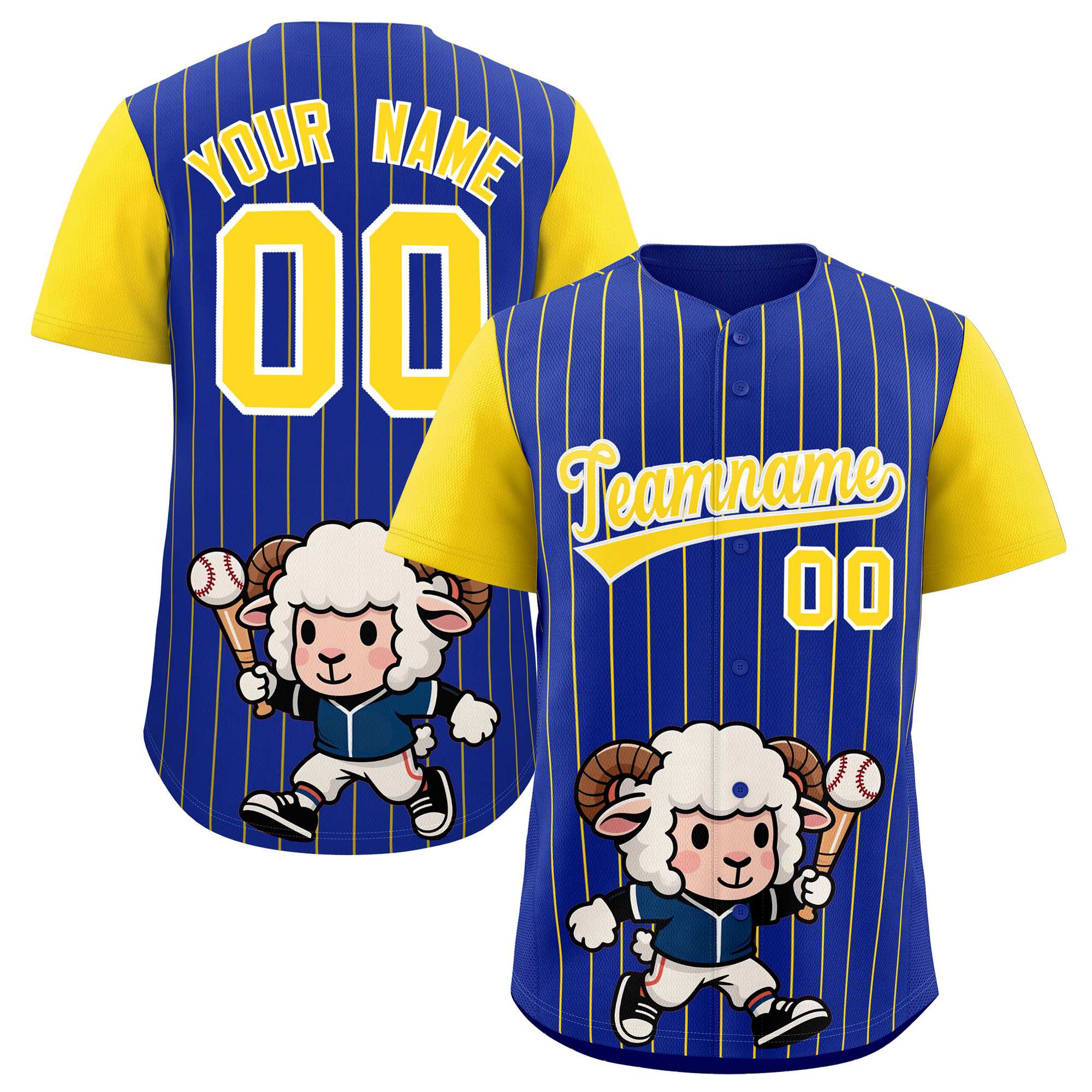 Authentisches Baseball-Trikot mit individuellem Streifen-Tiere-Graffiti-Muster, Raglanärmeln Authentisches Baseball-Trikot mit individuellem Streifen-Tiere-Graffiti-Muster, Raglanärmeln