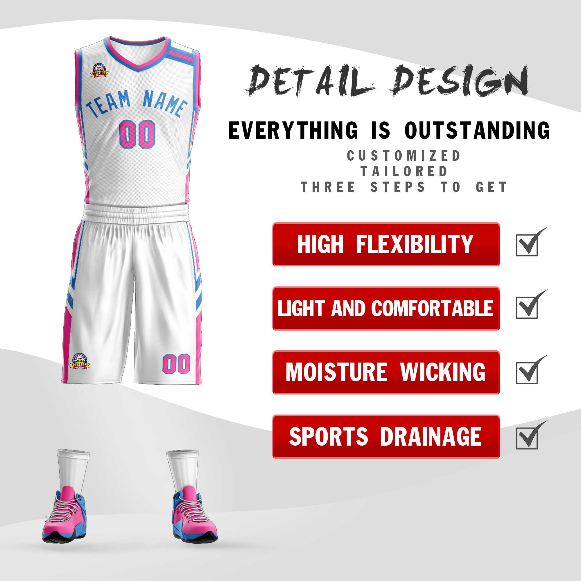 Custom Classic Sets Mesh-Basketballtrikot Custom Classic Sets Mesh-Basketballtrikot