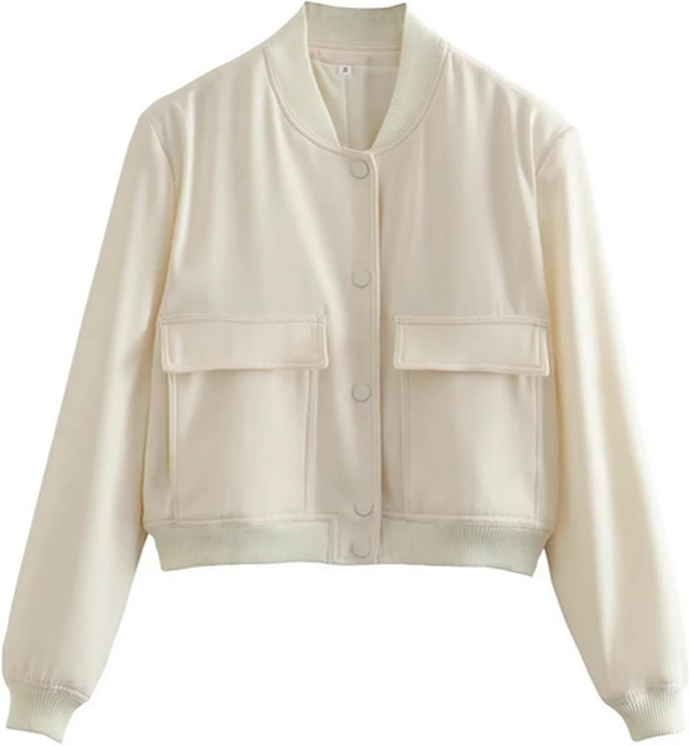Womens Cropped Bomber Jacket Button Down Varsity Jackets Shackets with Pockets Womens Cropped Bomber Jacket Button Down Varsity Jackets Shackets with Pockets
