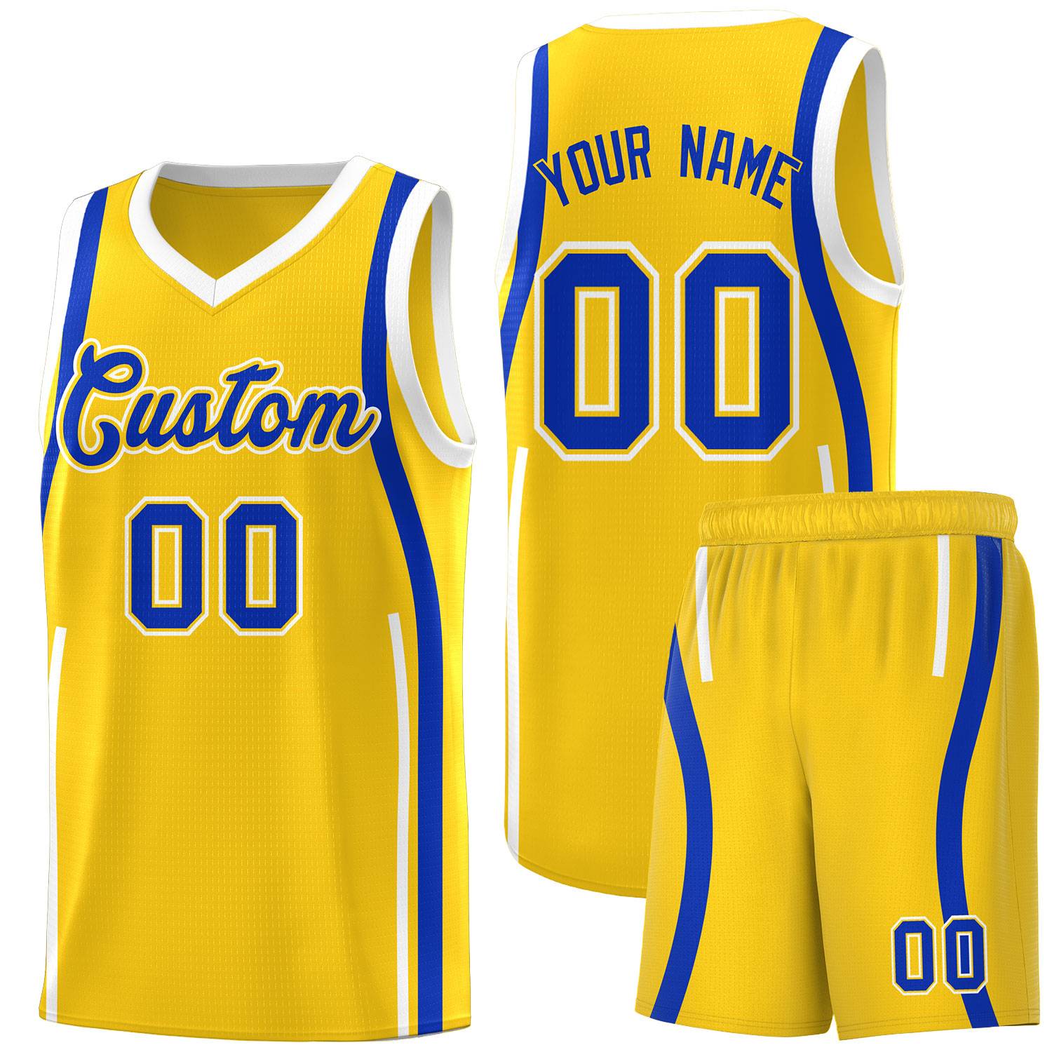 Benutzerdefinierte Basketball-Kits mit Bandmuster