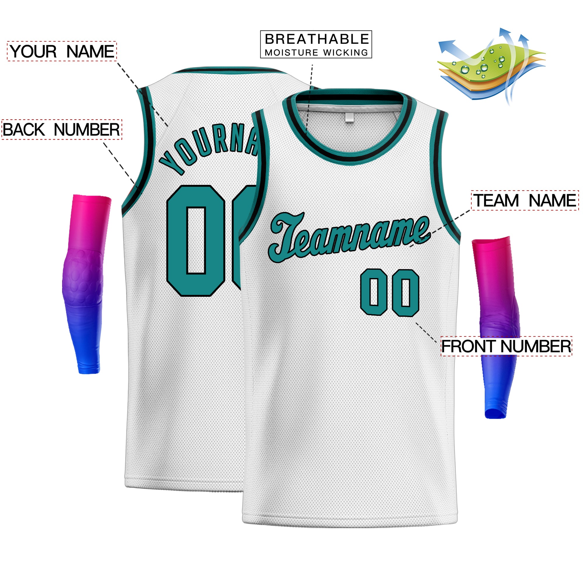 Benutzerdefinierte klassische Tops Fashion Sportwear Basketball-Trikot