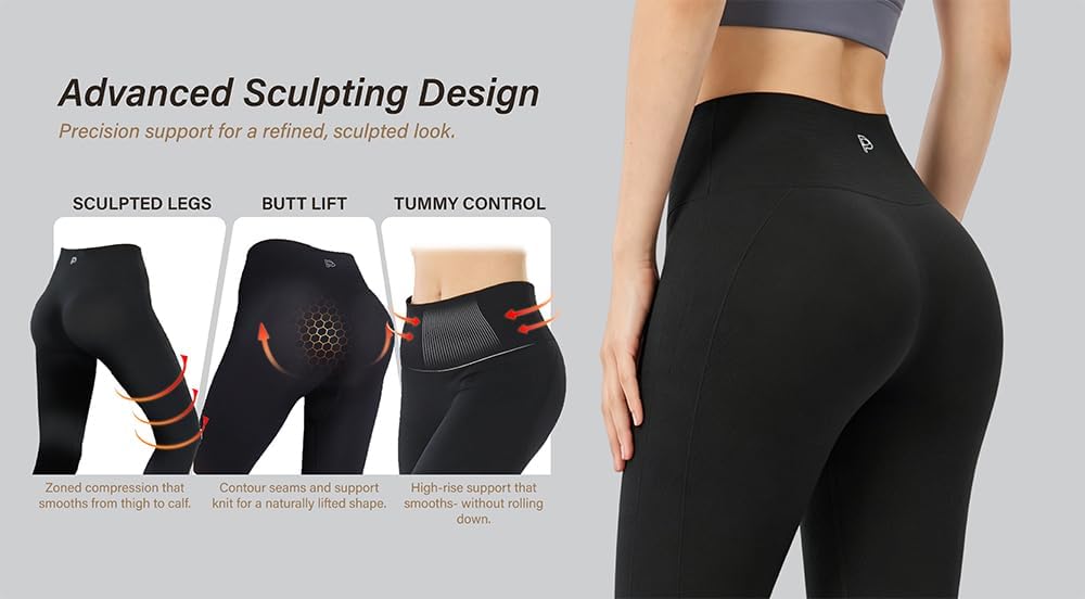 Women's High Waist Compression Leggings (Black) Women's High Waist Compression Leggings (Black)