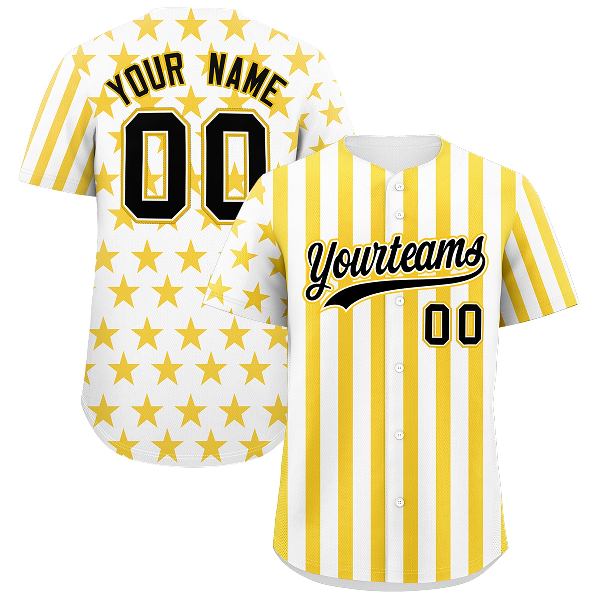 Benutzerdefiniertes Graffiti-Muster-Baseball-Trikot mit amerikanischer Flagge