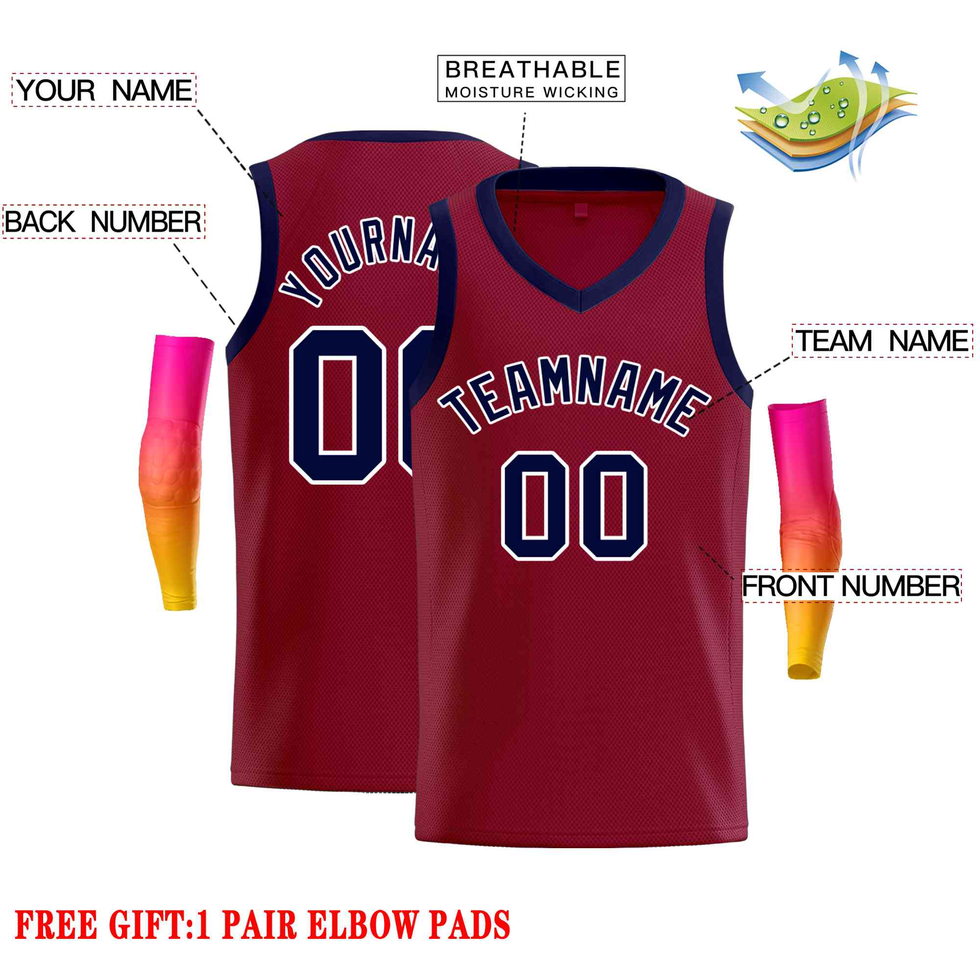 Custom Classic Tops Herren-Freizeit-Basketballtrikot