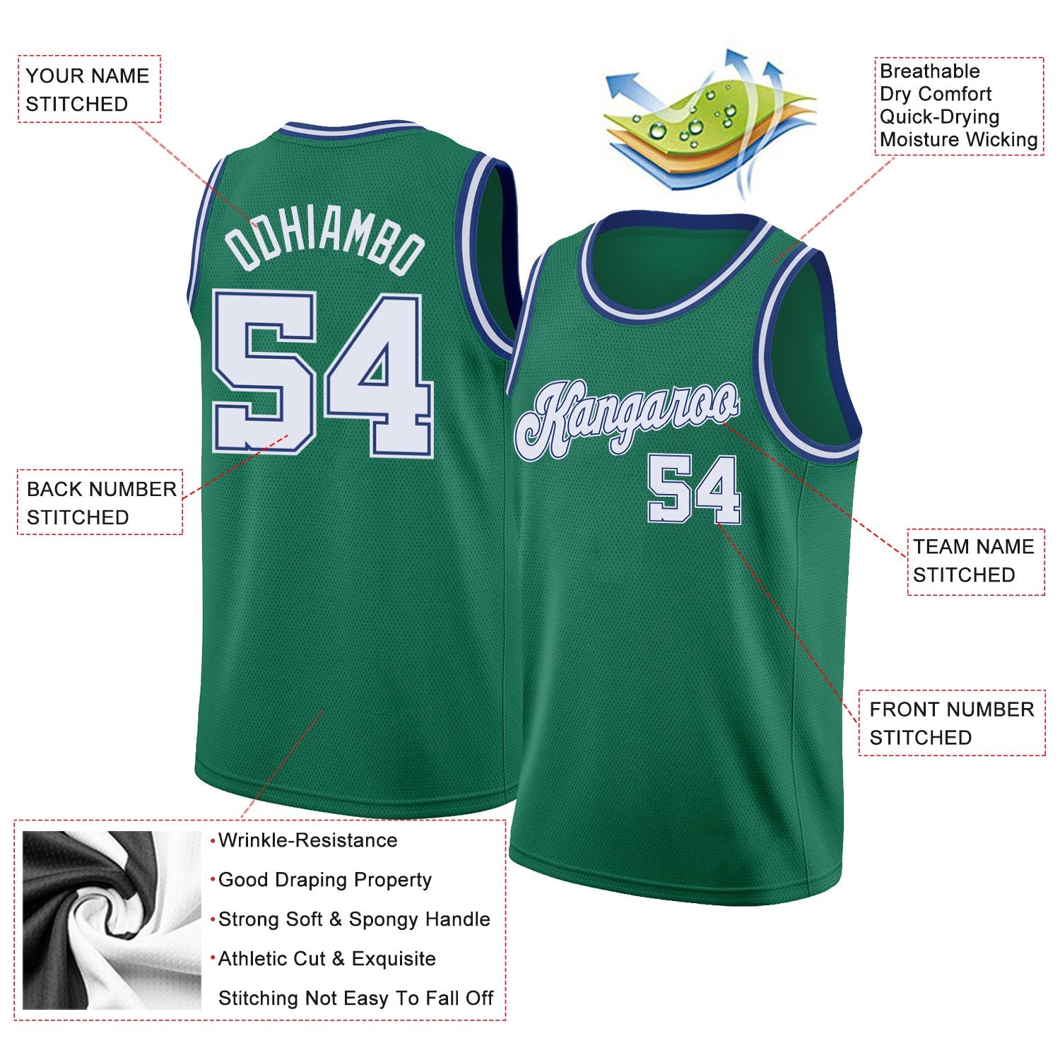 Custom Classic Tops Athletic Casual Basketball-Trikot