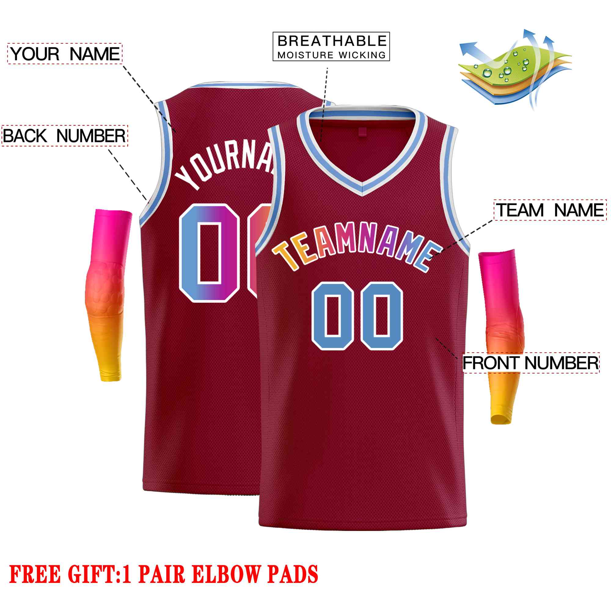 Custom Classic Tops Herren-Freizeit-Basketballtrikot