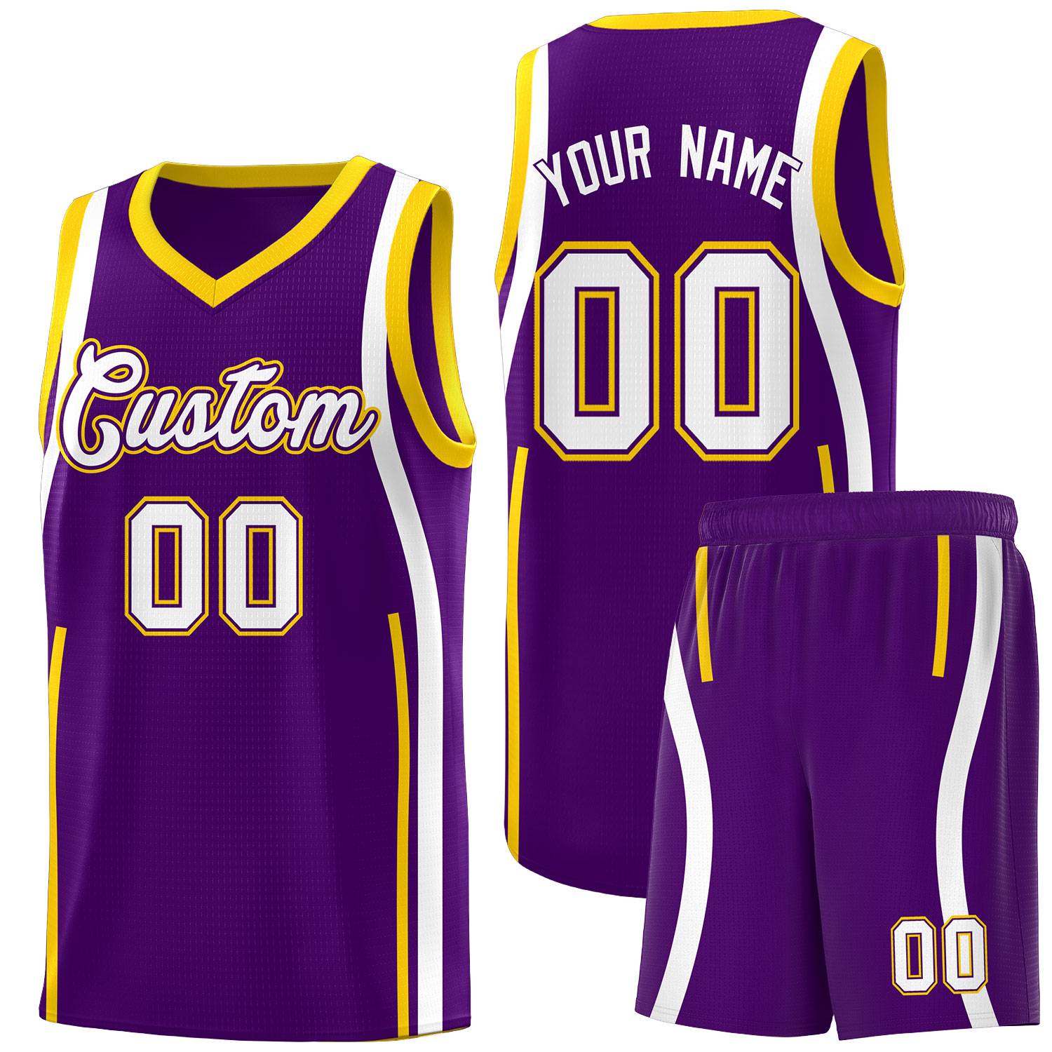 Benutzerdefinierte Basketball-Kits mit Bandmuster