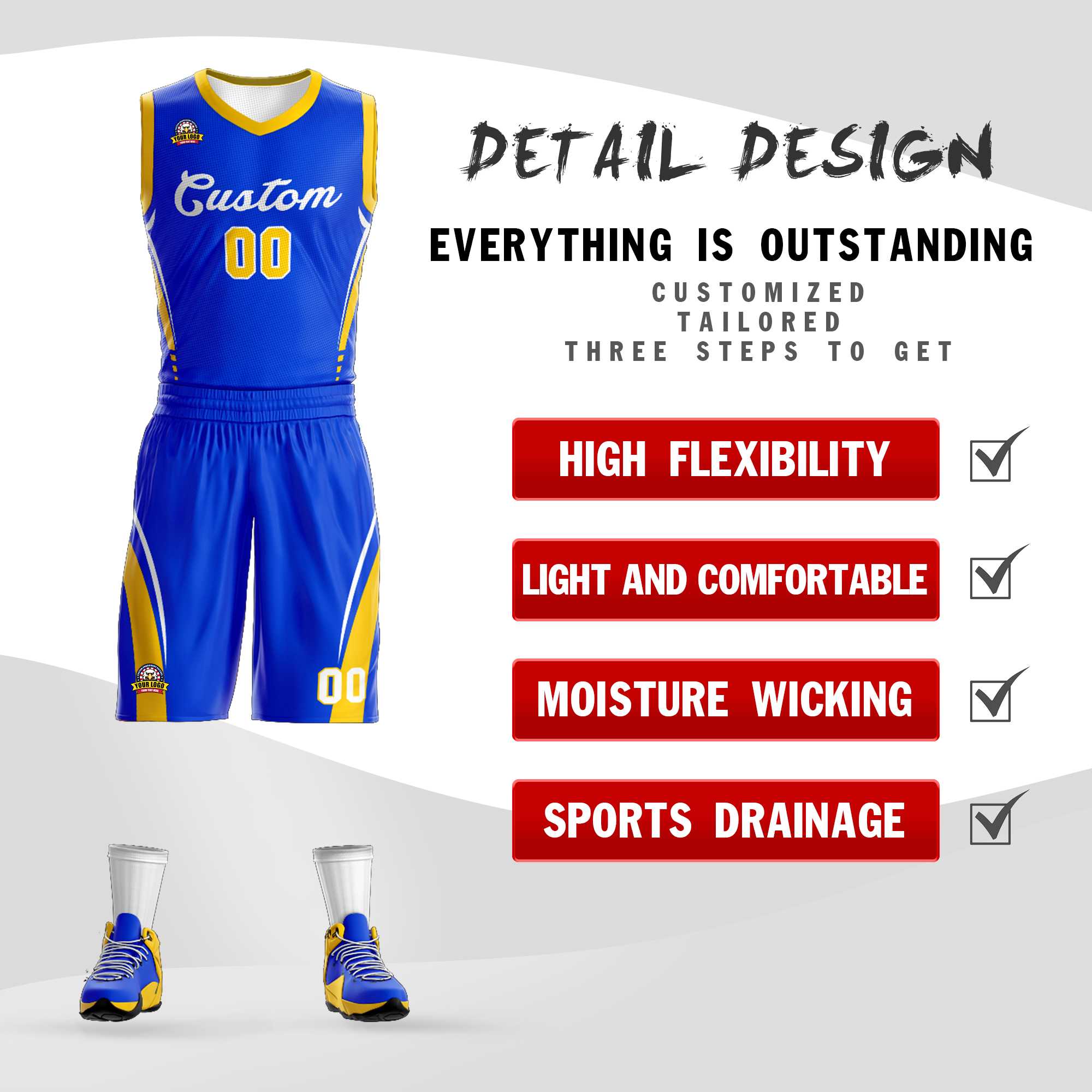 Custom Classic Sets Mesh-Basketballtrikot Custom Classic Sets Mesh-Basketballtrikot