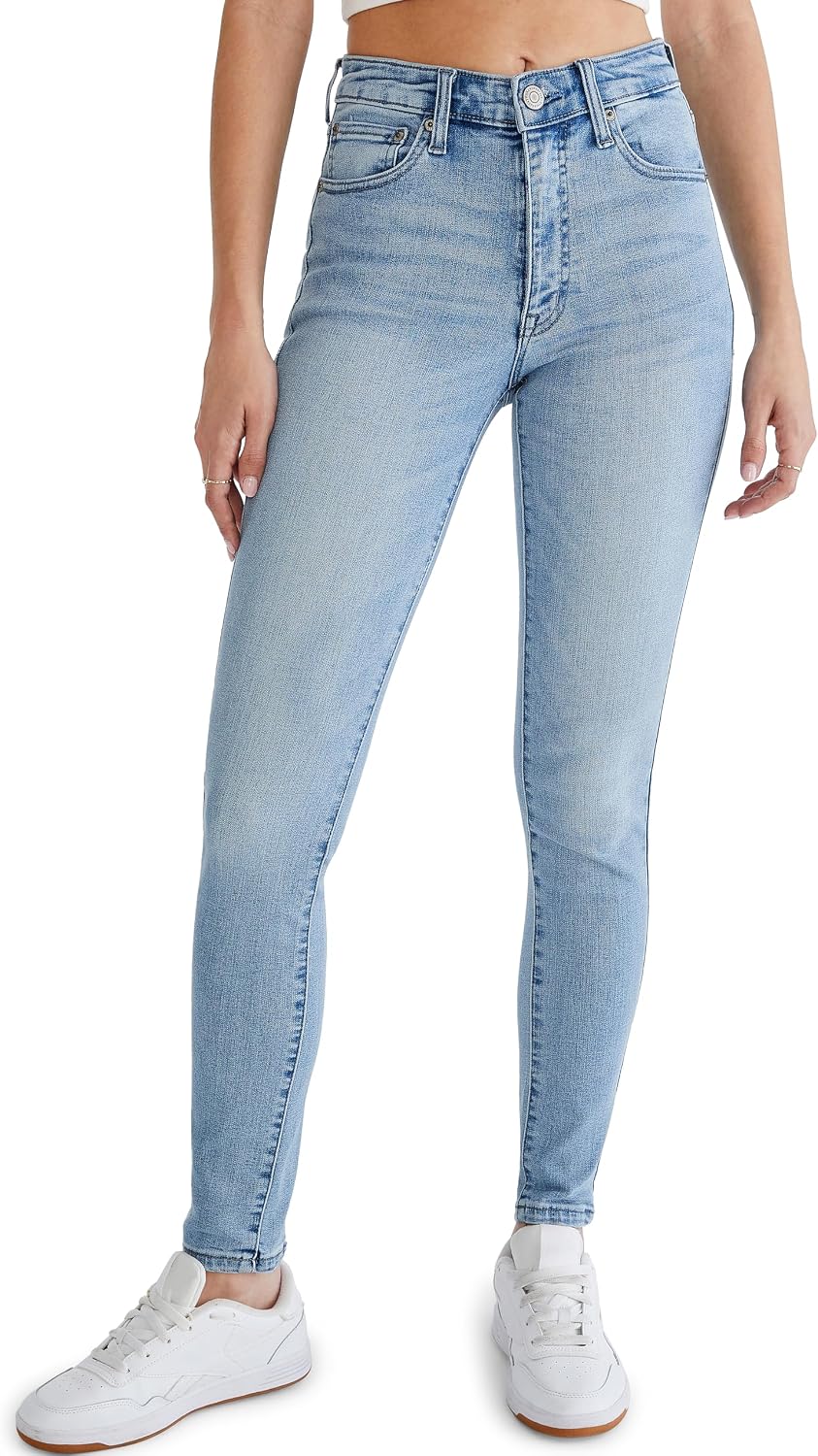 Women's High Waisted Jegging Jeans Light Wash Stretch