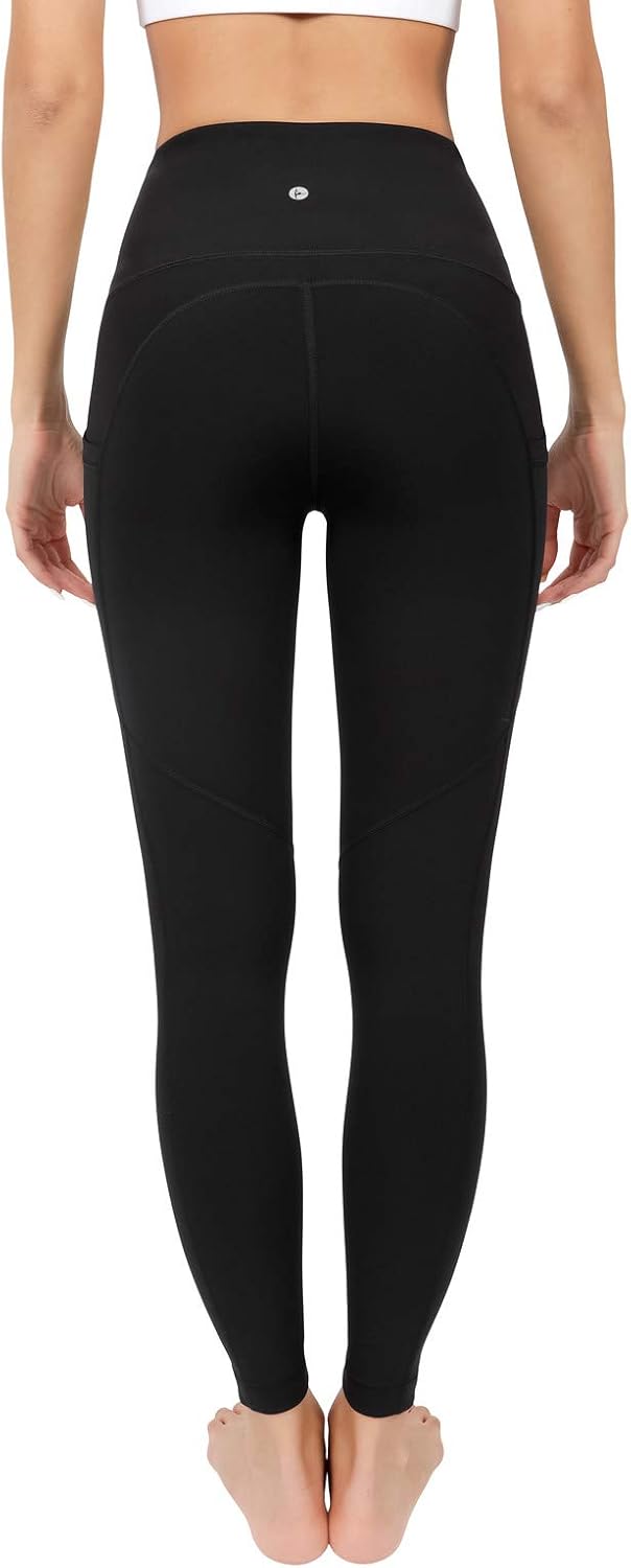 Women's High Waist Yoga Leggings with Pockets (Black) Women's High Waist Yoga Leggings with Pockets (Black)