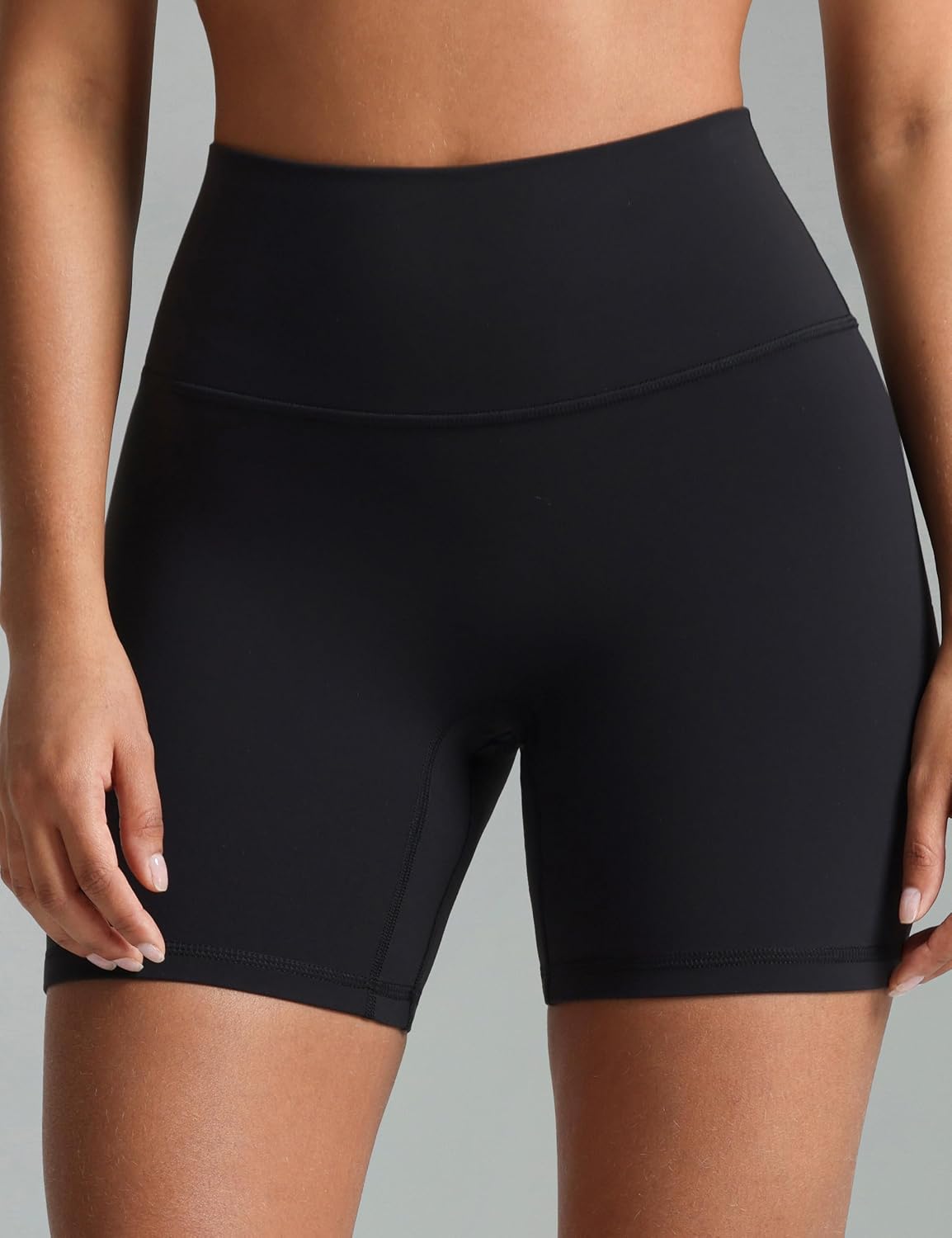 Dreamlux No Front Seam High Waist Biker Shorts for Women 6