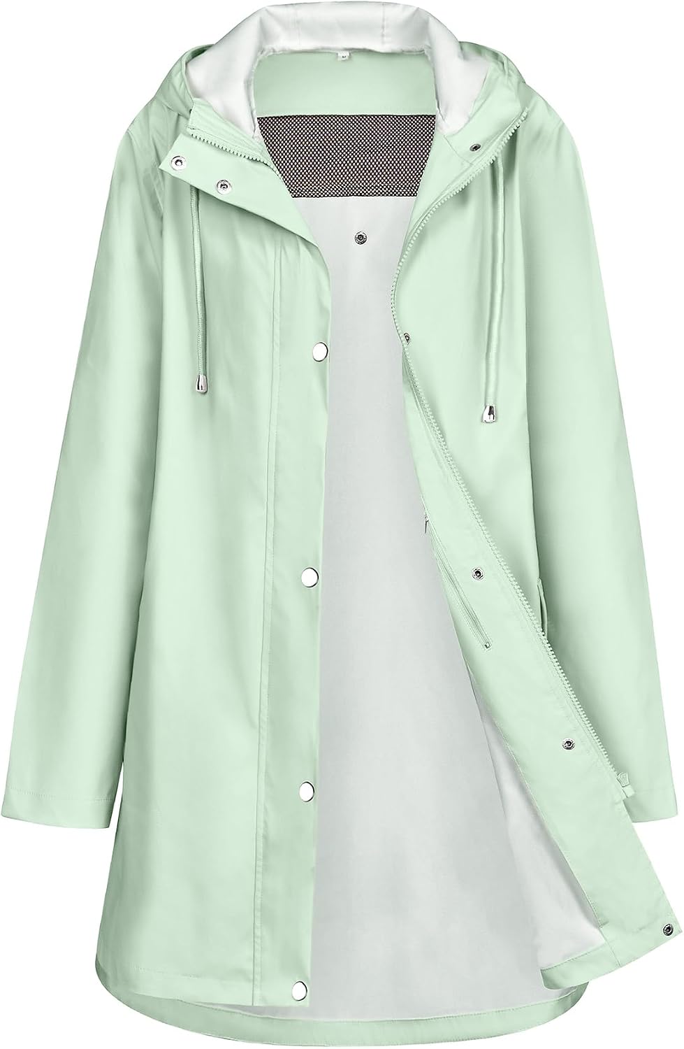 Rain Jacket Womens Waterproof with Hood Long Coat Windproof Windbreaker Outdoor Trench S-XXL Rain Jacket Womens Waterproof with Hood Long Coat Windproof Windbreaker Outdoor Trench S-XXL