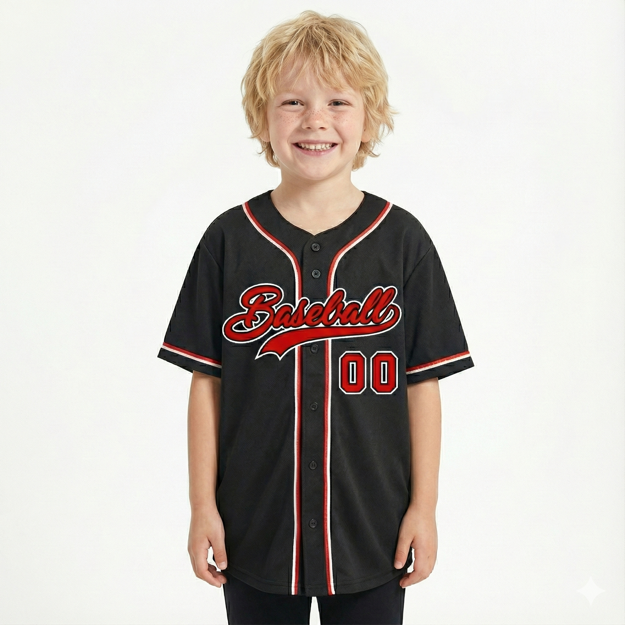 Benutzerdefiniertes, authentisches Baseball-Trikot im klassischen Stil für Jugendliche