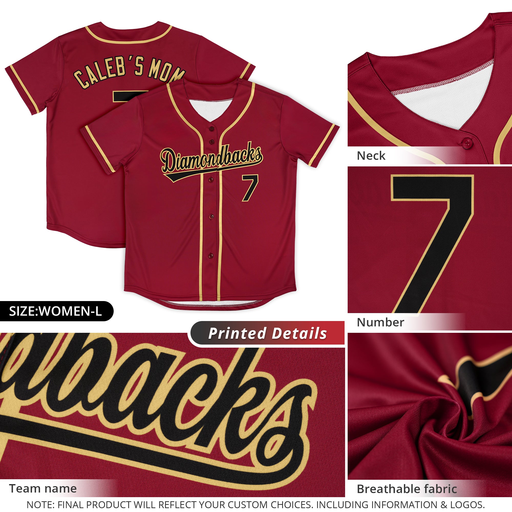 Benutzerdefinierte Baseball-Trikot genäht personalisierte Baseball-Shirts Sportuniform für Team