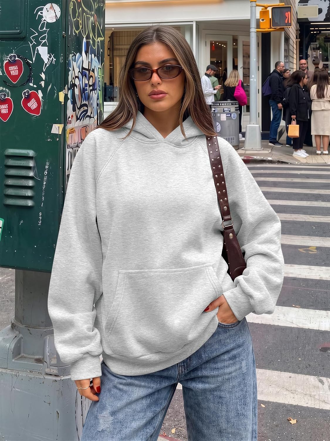 Womens Oversized Hoodies Comfy Fleece Sweatshirts Comfort Pullover Fall Outfits