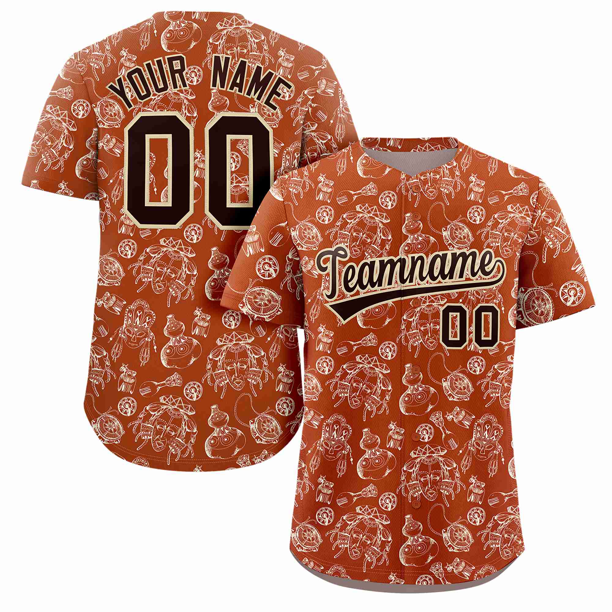 Benutzerdefiniertes 3D-Graffiti-Muster, personalisiertes Design, authentisches Baseball-Trikot