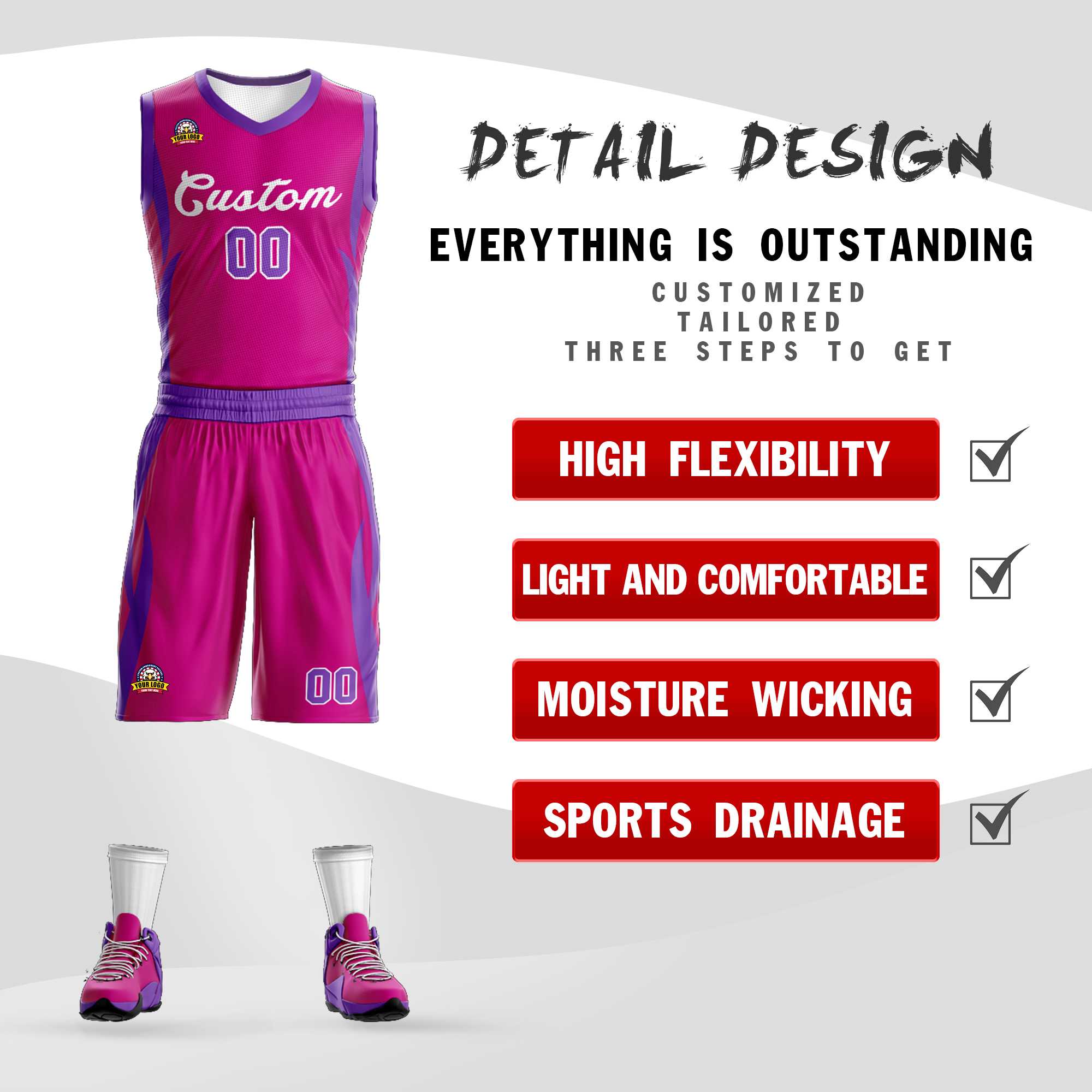 Custom Classic Sets Mesh-Basketballtrikot Custom Classic Sets Mesh-Basketballtrikot