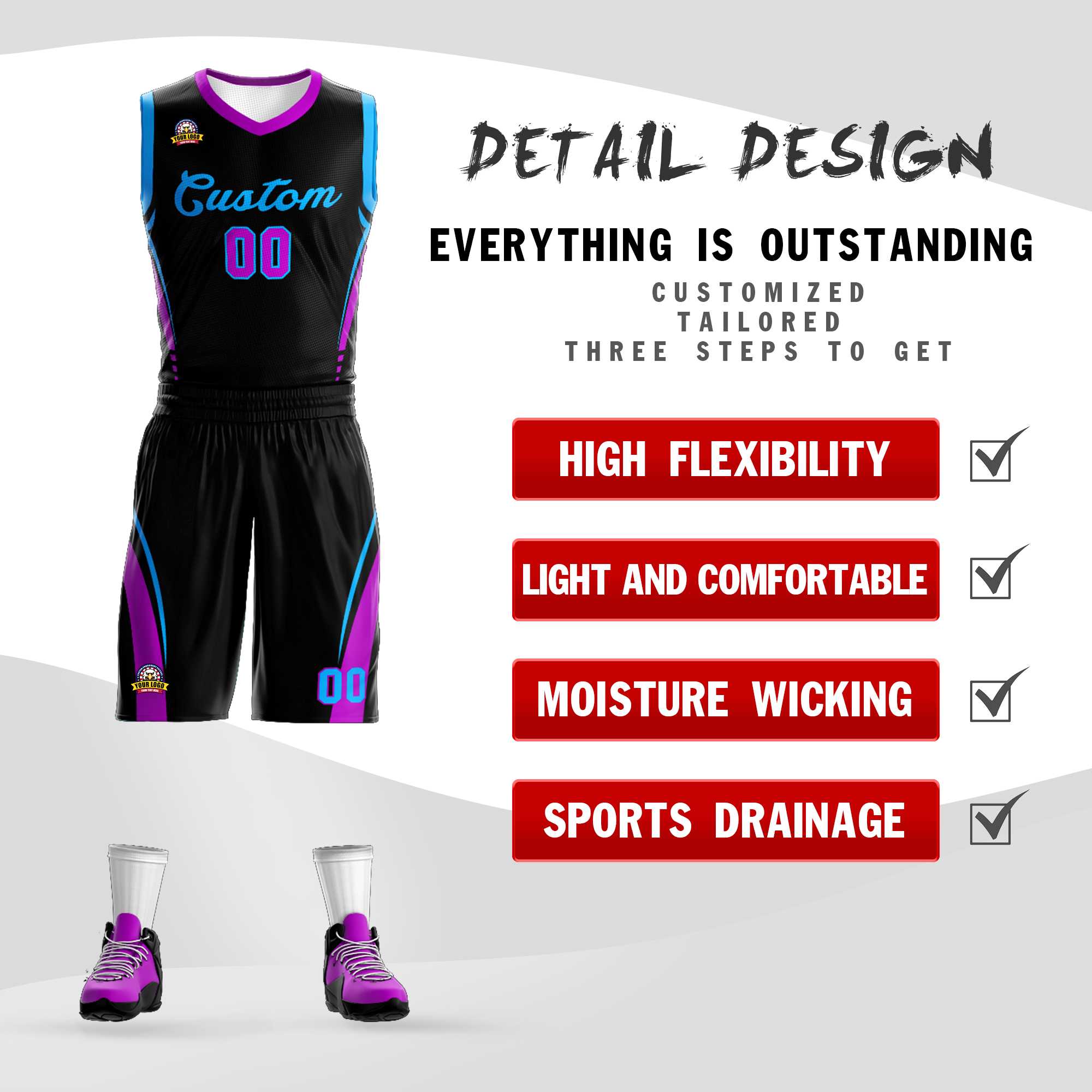 Custom Classic Sets Mesh-Basketballtrikot Custom Classic Sets Mesh-Basketballtrikot