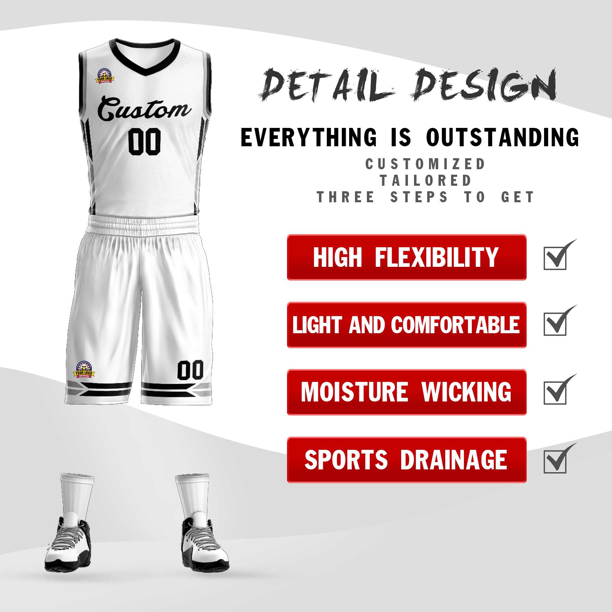 Custom Classic Sets Mesh-Basketballtrikot Custom Classic Sets Mesh-Basketballtrikot