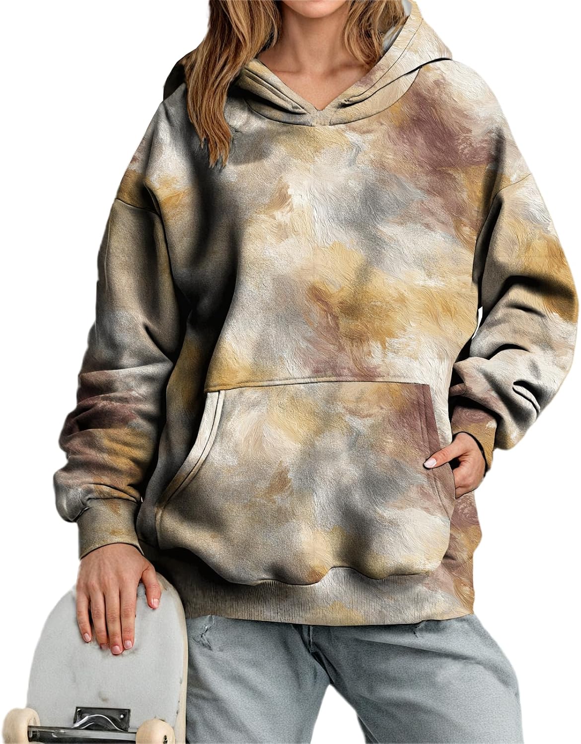 Comfy Hoodies for Women Pullover Funny Sweatshirts Spring Fall Tops with Pocket