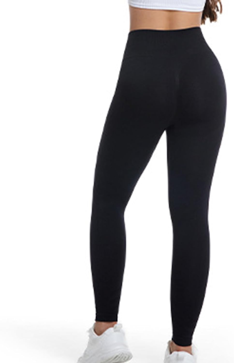 Yoga Pants for Women Running Tummy Tight Butt Lifting Stretchy Solid Color Athletic Leggings