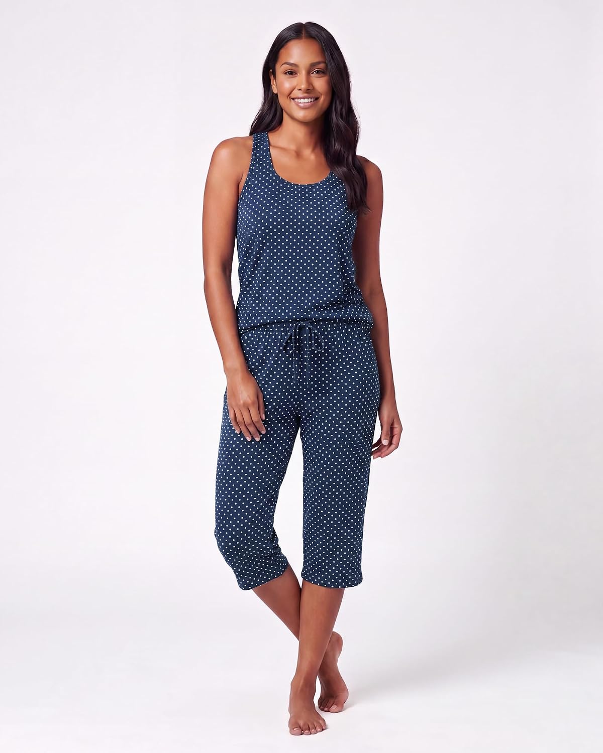 Women's 2 Pack Tank Top and Capri Pajama Set
