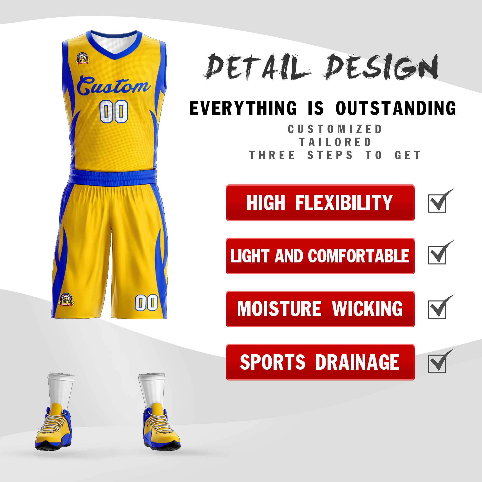 Custom Classic Sets Mesh-Basketballtrikot Custom Classic Sets Mesh-Basketballtrikot