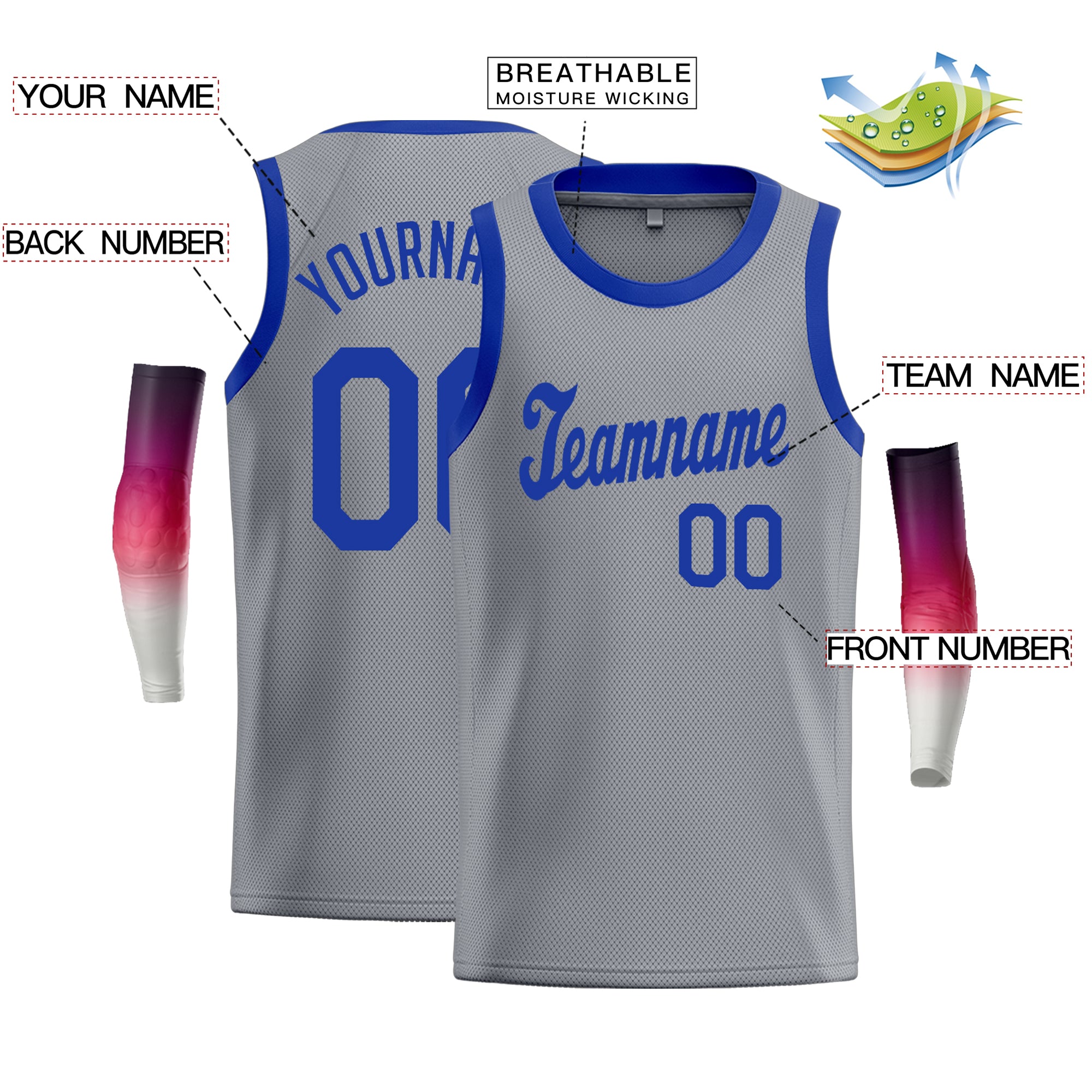 Custom Classic Tops Athletic Casual Basketball-Trikot