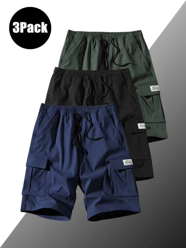 Lässige Cargo-Shorts für Herren, schmale Passform und leichte Sommer-Bermuda-Shorts