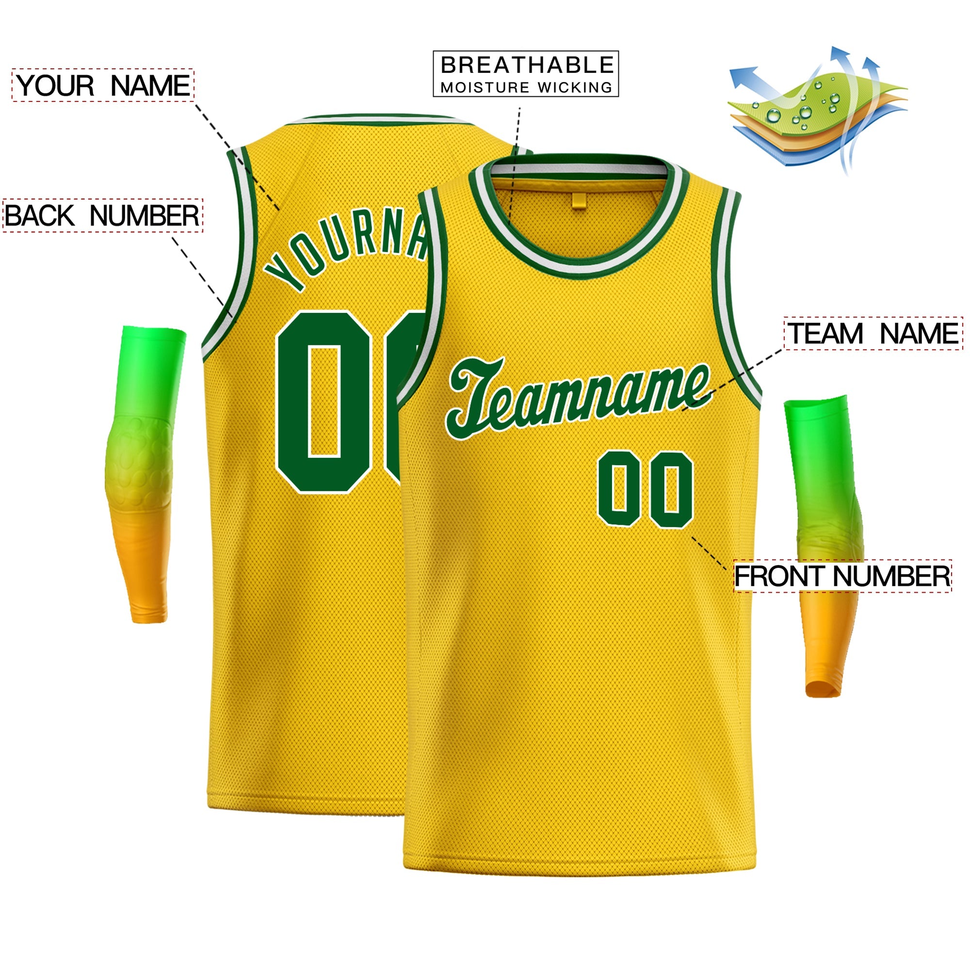 Custom Classic Tops Herren-Freizeit-Basketballtrikot