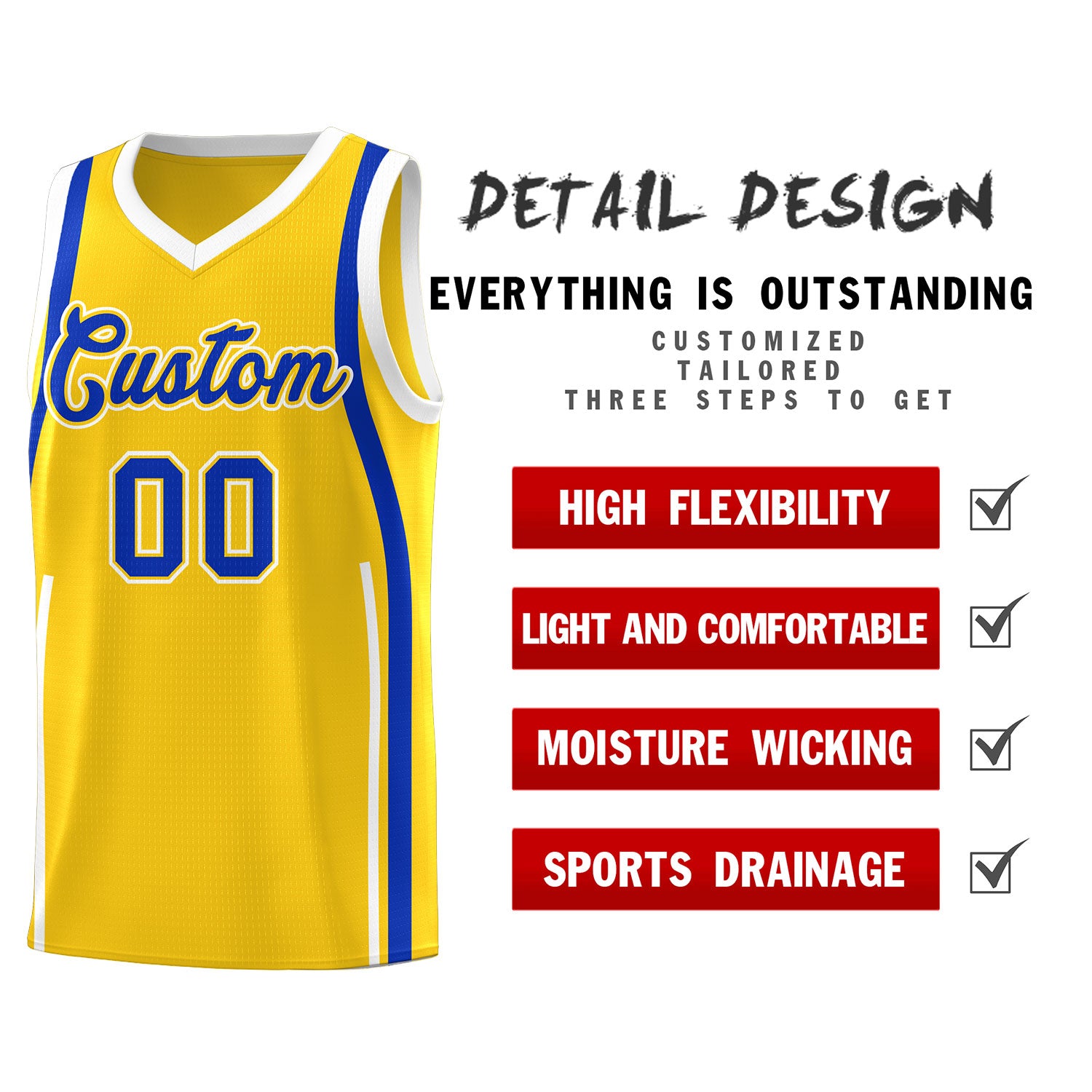 Benutzerdefinierte Basketball-Kits mit Bandmuster