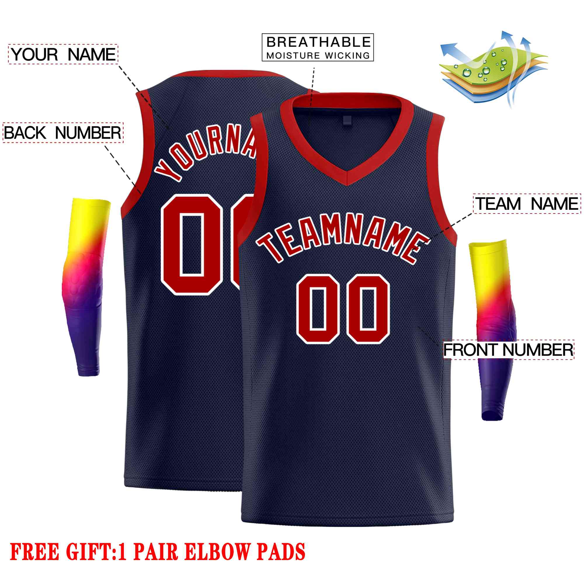 Custom Classic Tops Herren-Freizeit-Basketballtrikot