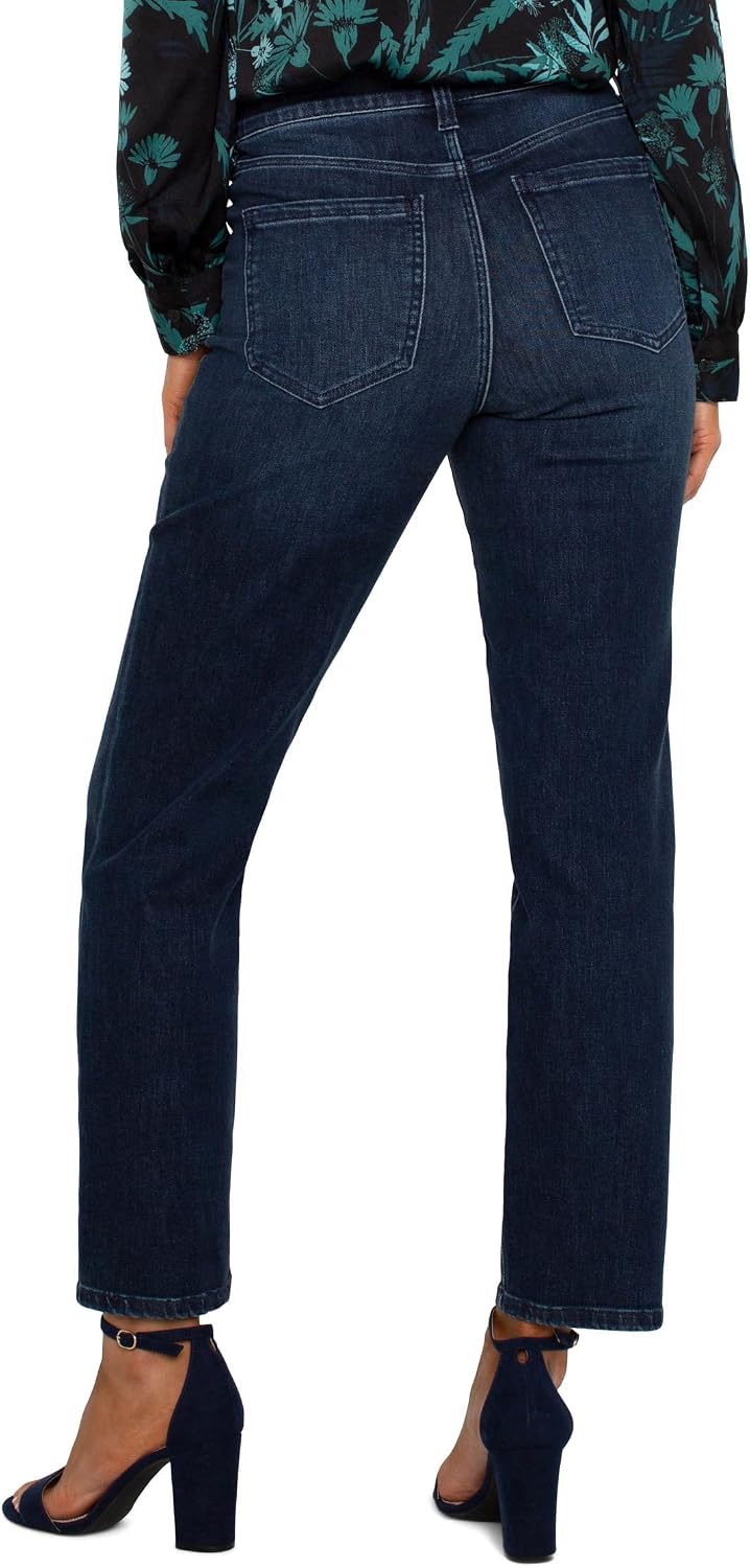 Women's Pull On Slim Leg Jeans Mid Wash