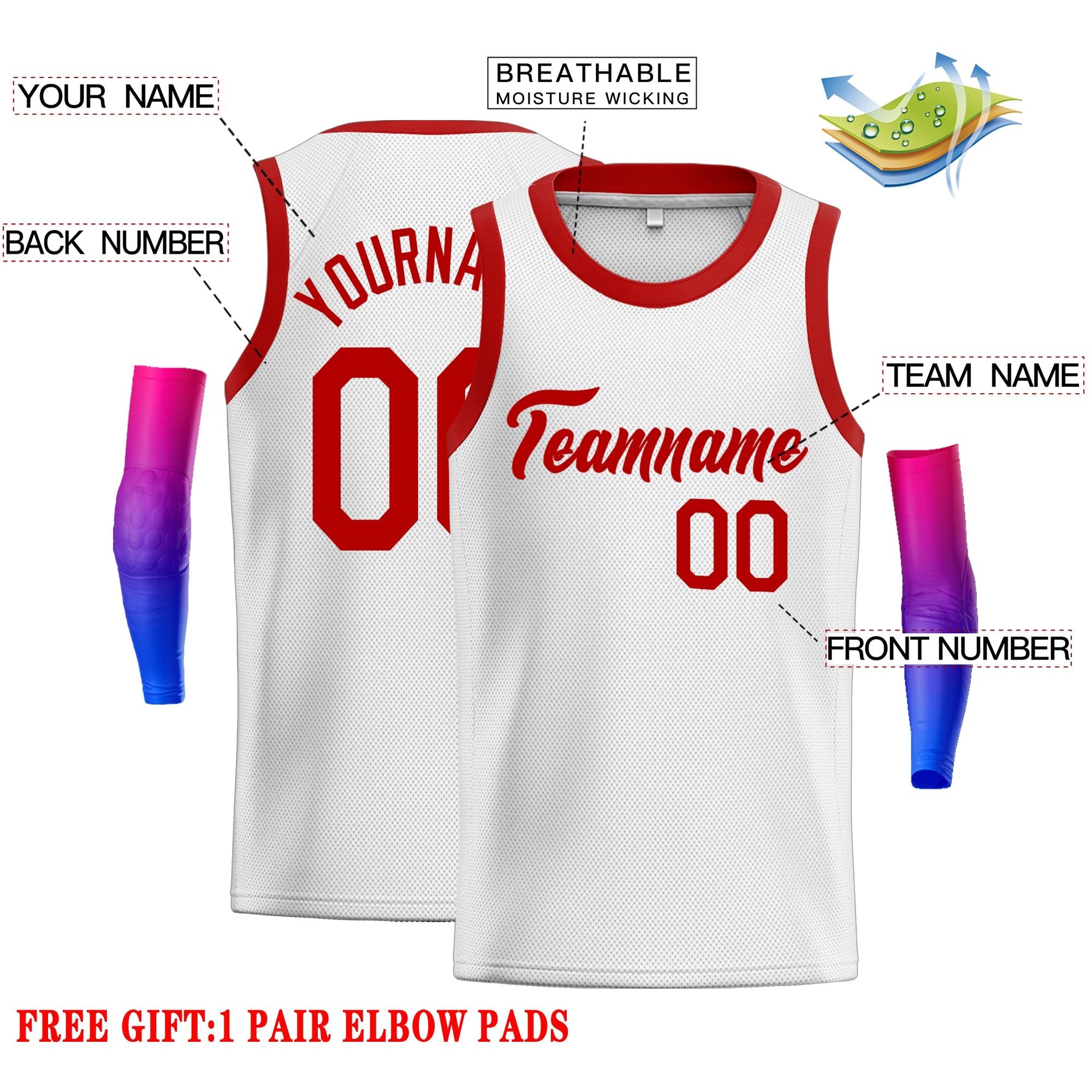 Custom Classic Tops Herren-Freizeit-Basketballtrikot