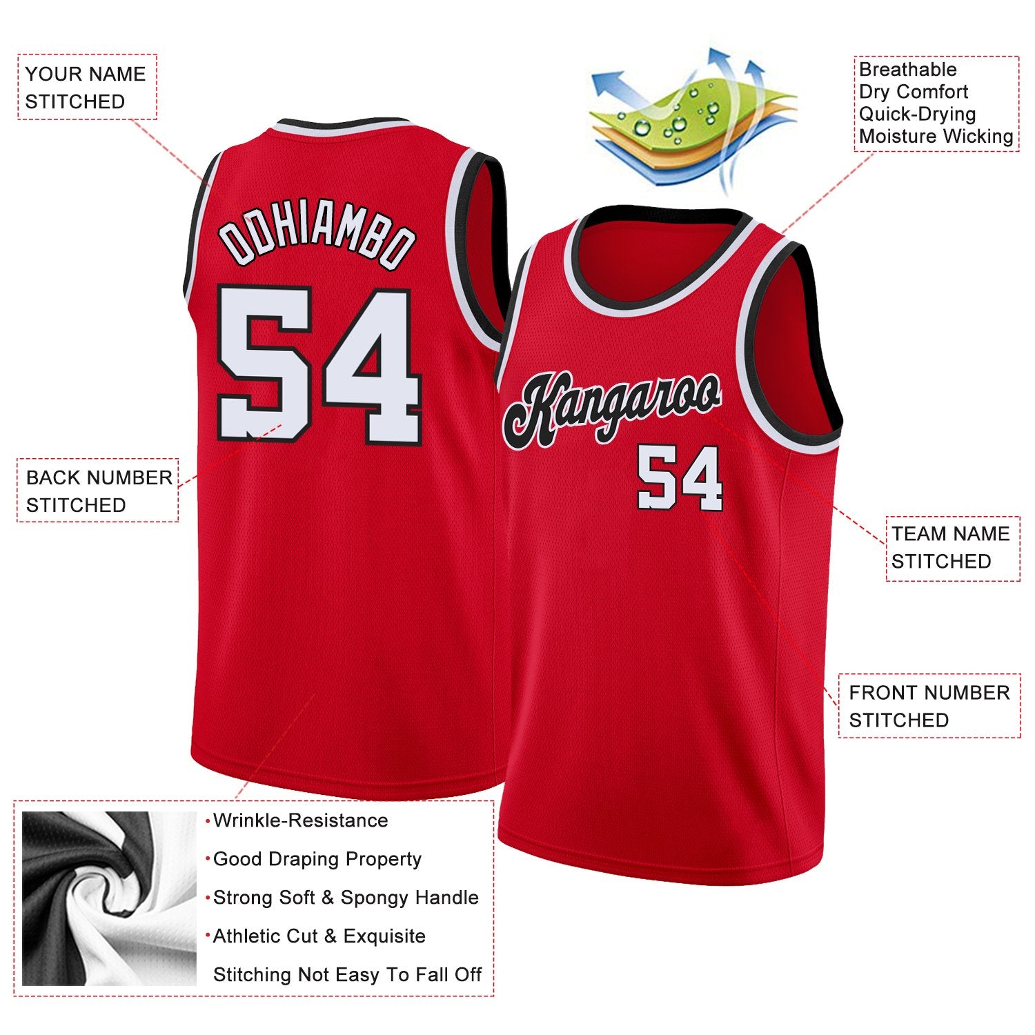 Custom Classic Tops Athletic Casual Basketball-Trikot