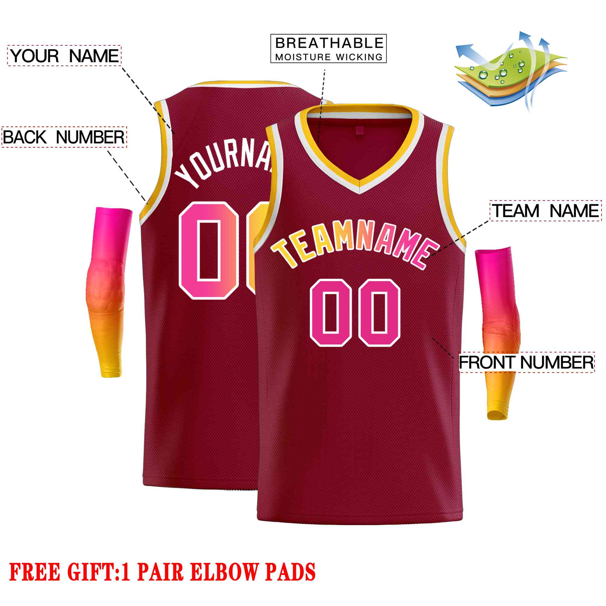 Custom Classic Tops Herren-Freizeit-Basketballtrikot