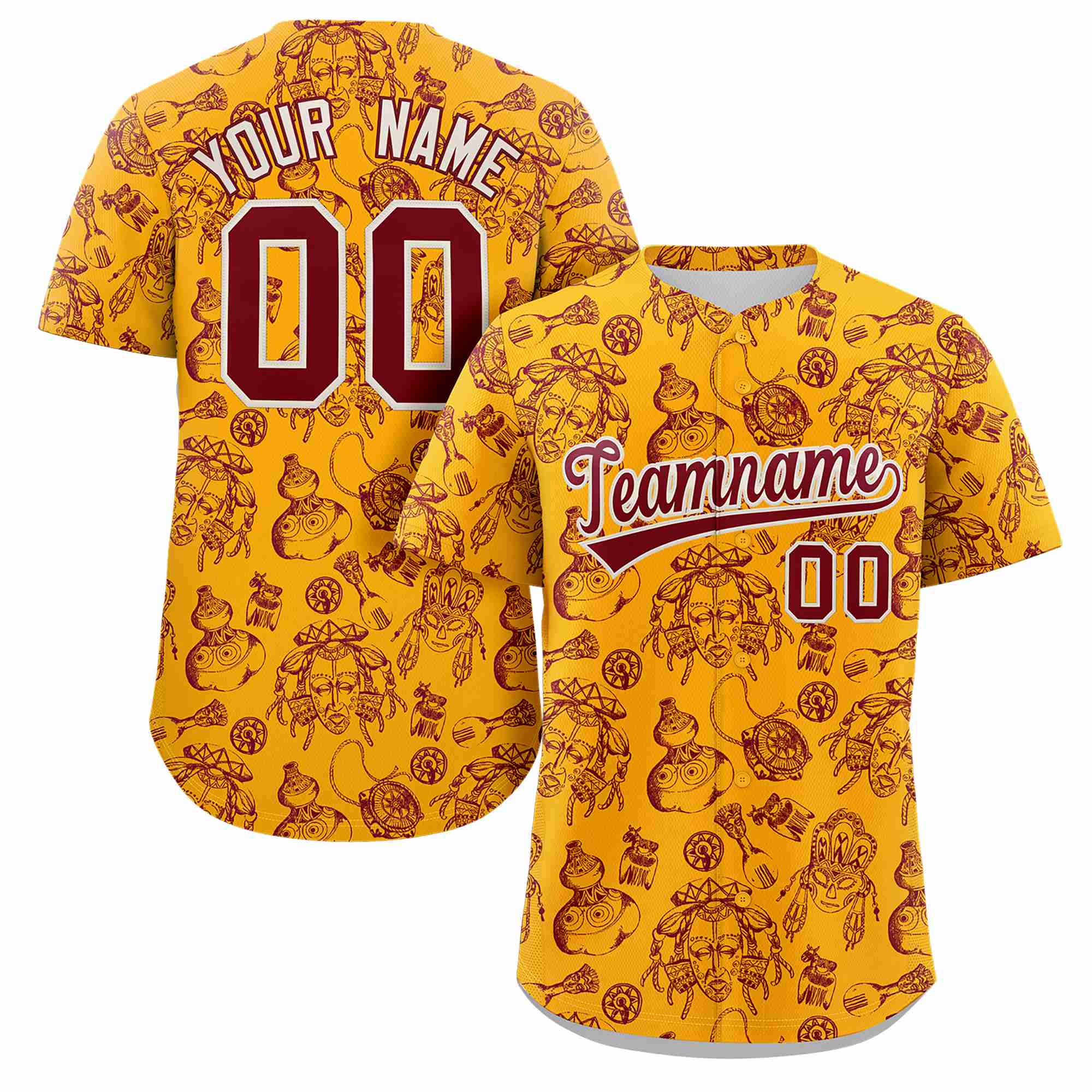 Benutzerdefiniertes 3D-Graffiti-Muster, personalisiertes Design, authentisches Baseball-Trikot