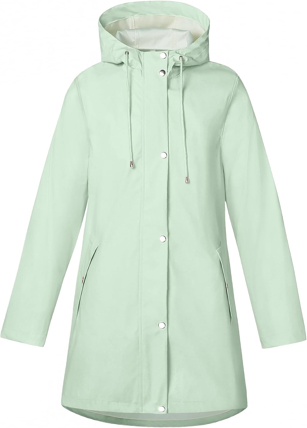 Rain Jacket Womens Waterproof with Hood Long Coat Windproof Windbreaker Outdoor Trench S-XXL Rain Jacket Womens Waterproof with Hood Long Coat Windproof Windbreaker Outdoor Trench S-XXL