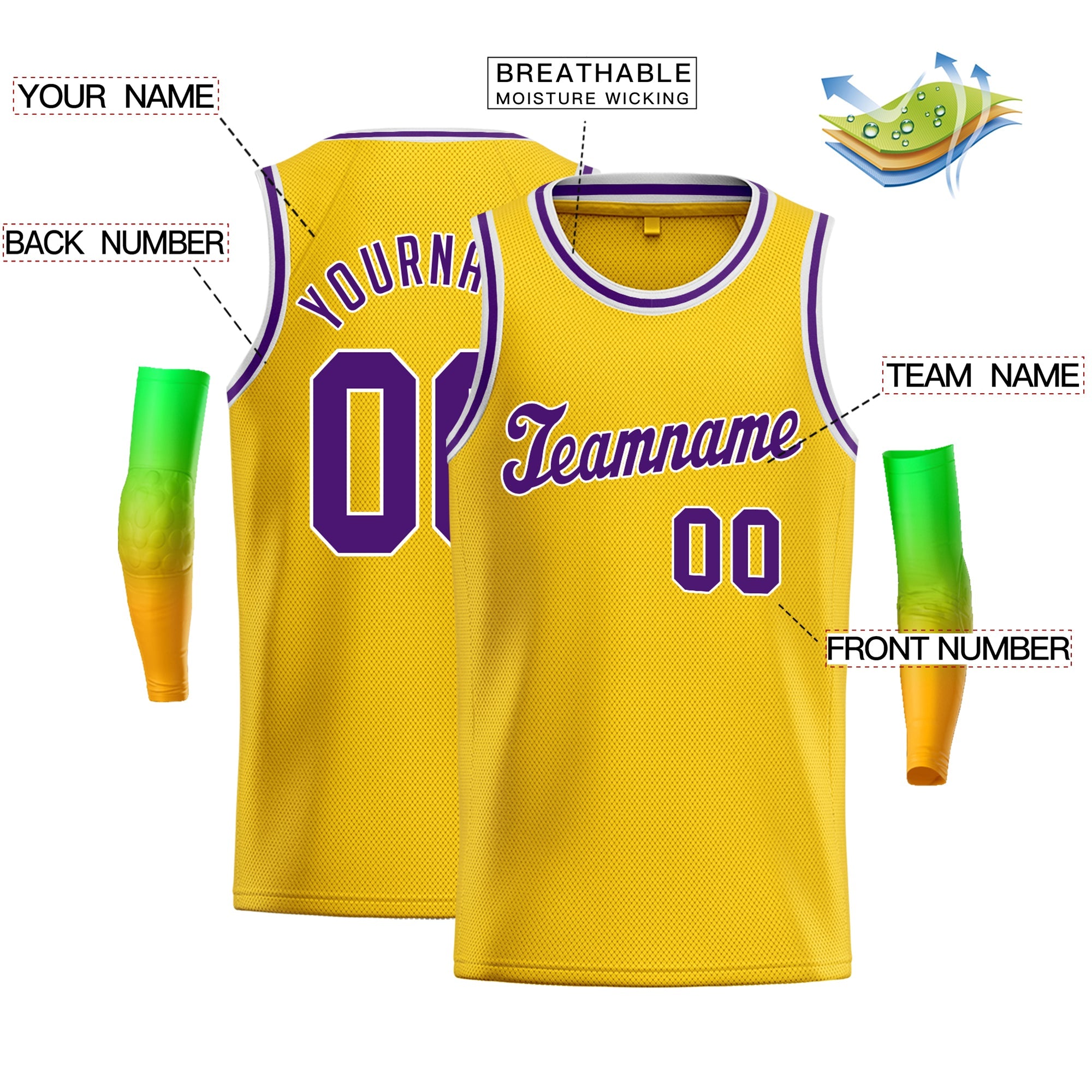 Custom Classic Tops Herren-Freizeit-Basketballtrikot