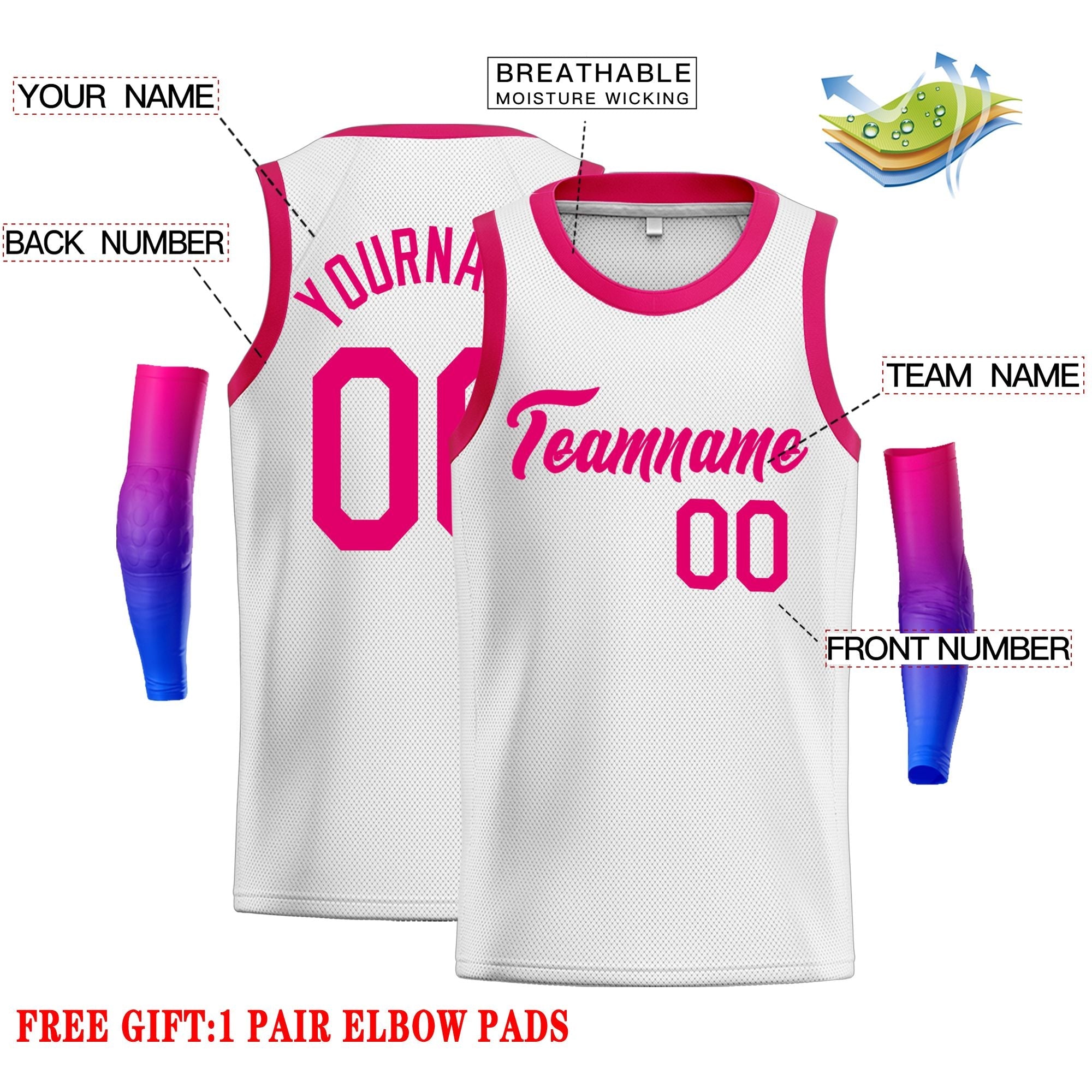 Custom Classic Tops Herren-Freizeit-Basketballtrikot