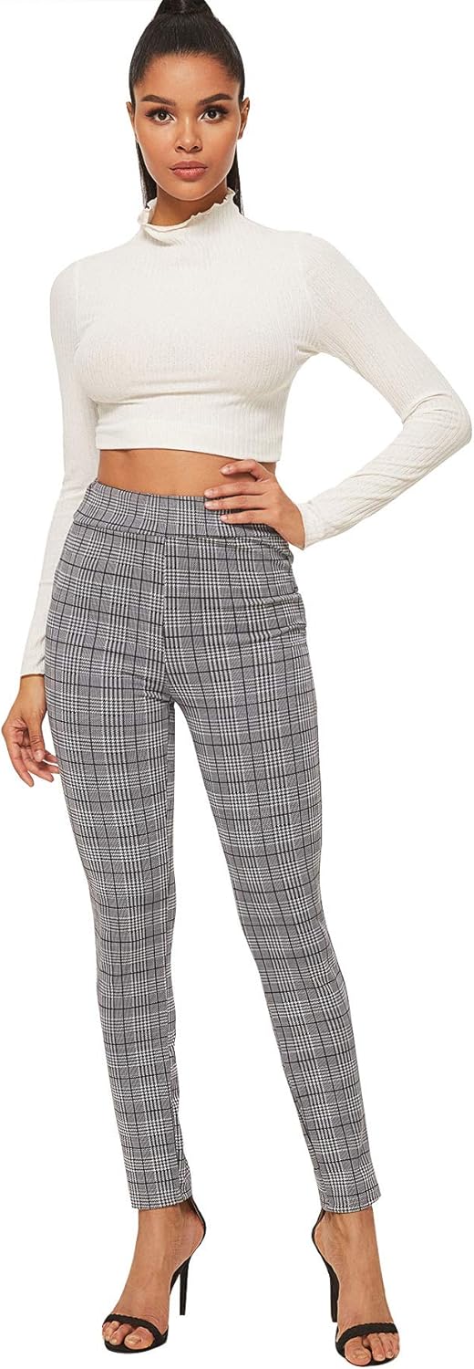Women's Casual Dress Pants High Waisted Skinny Work Office Leggings