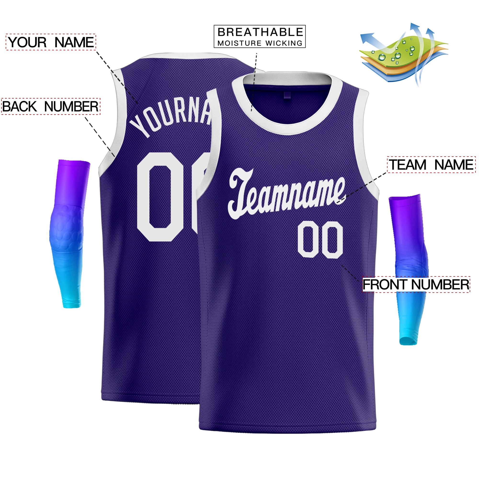 Custom Classic Tops Athletic Casual Basketball-Trikot